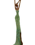 Bronze Issouf 55 cm vert n°2 