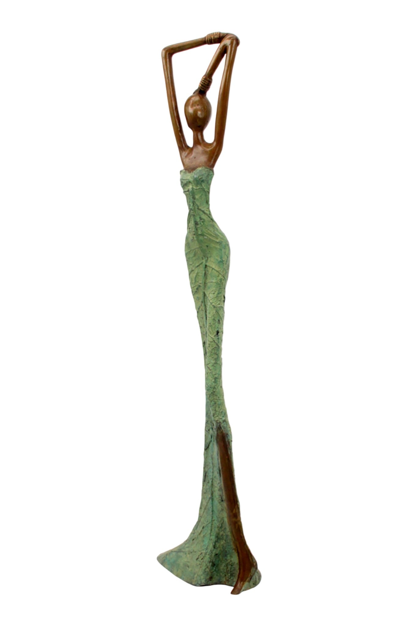 Bronze Issouf 55 cm vert n°2 