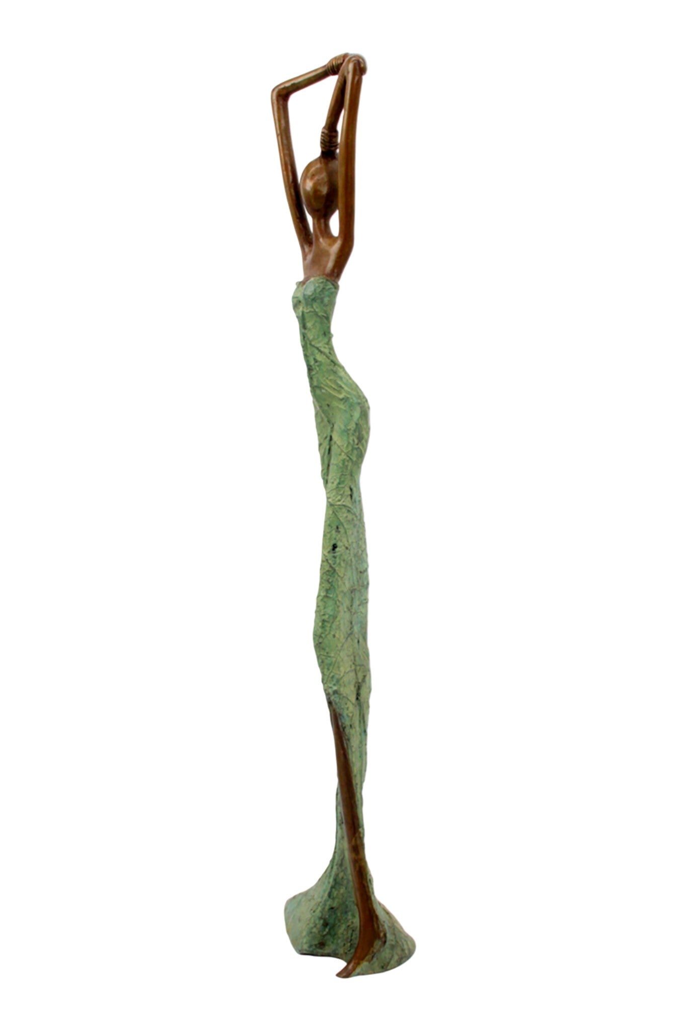Bronze Issouf 55 cm vert n°2 