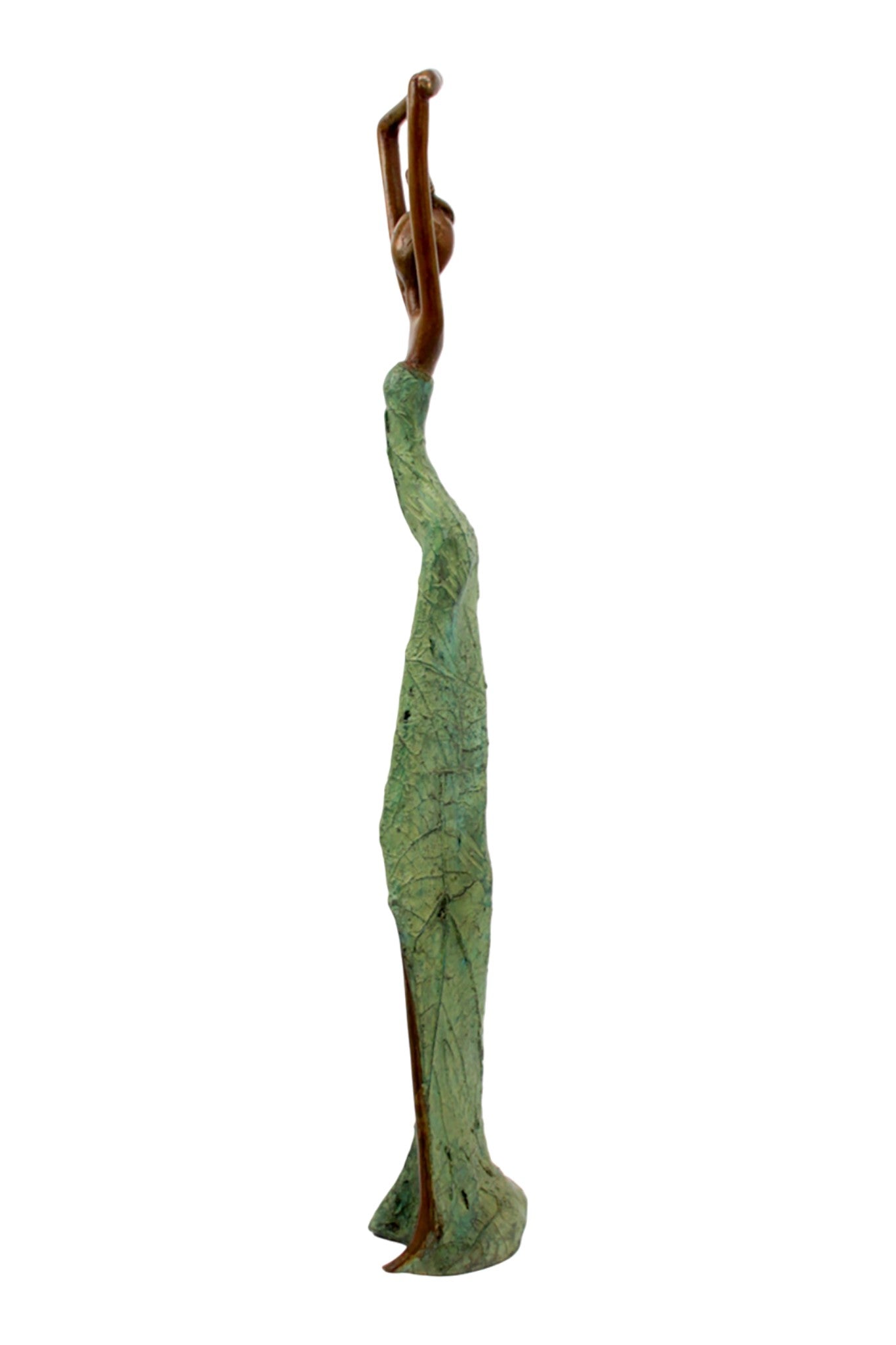 Bronze Issouf 55 cm vert n°2 
