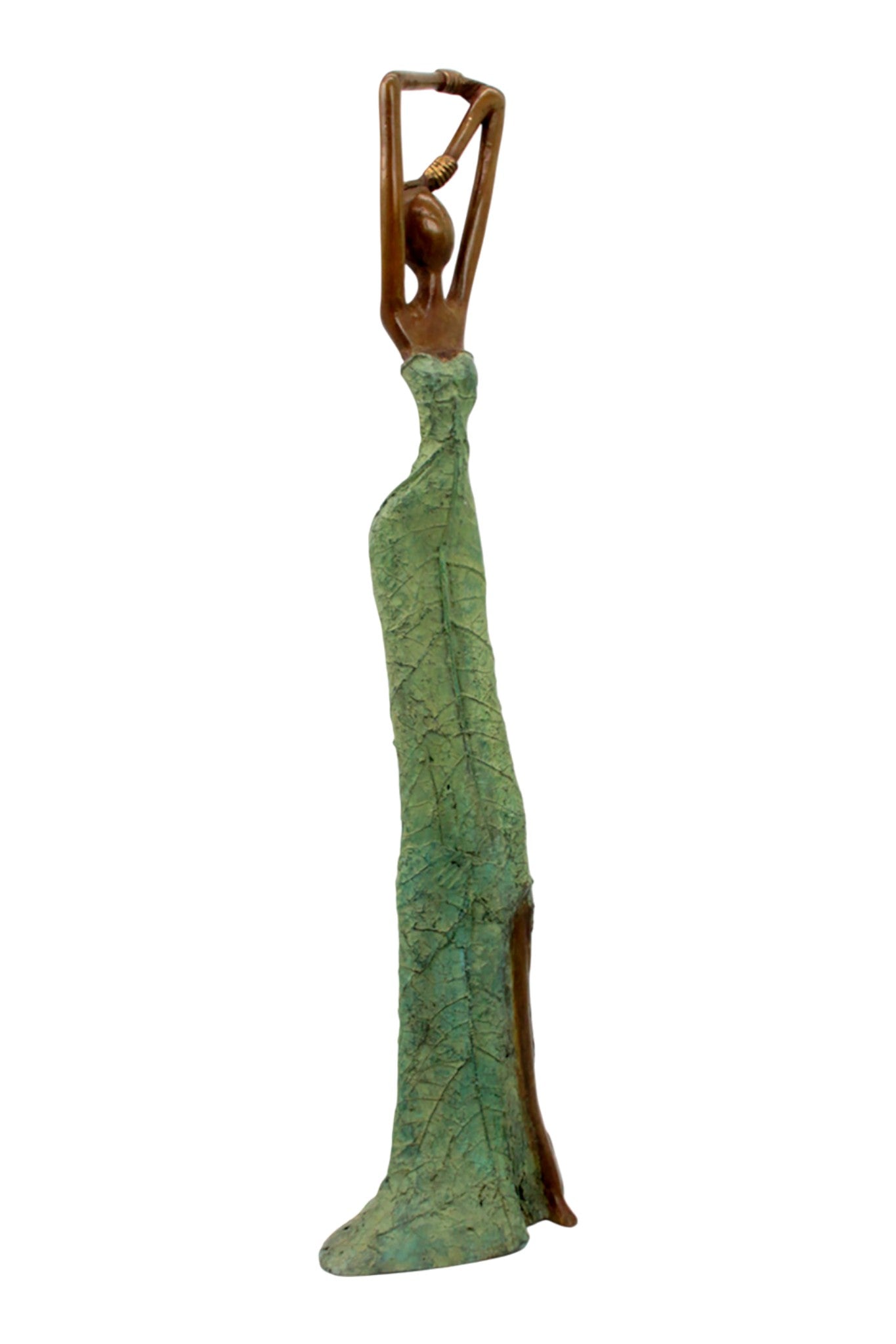 Bronze Issouf 55 cm vert n°2 