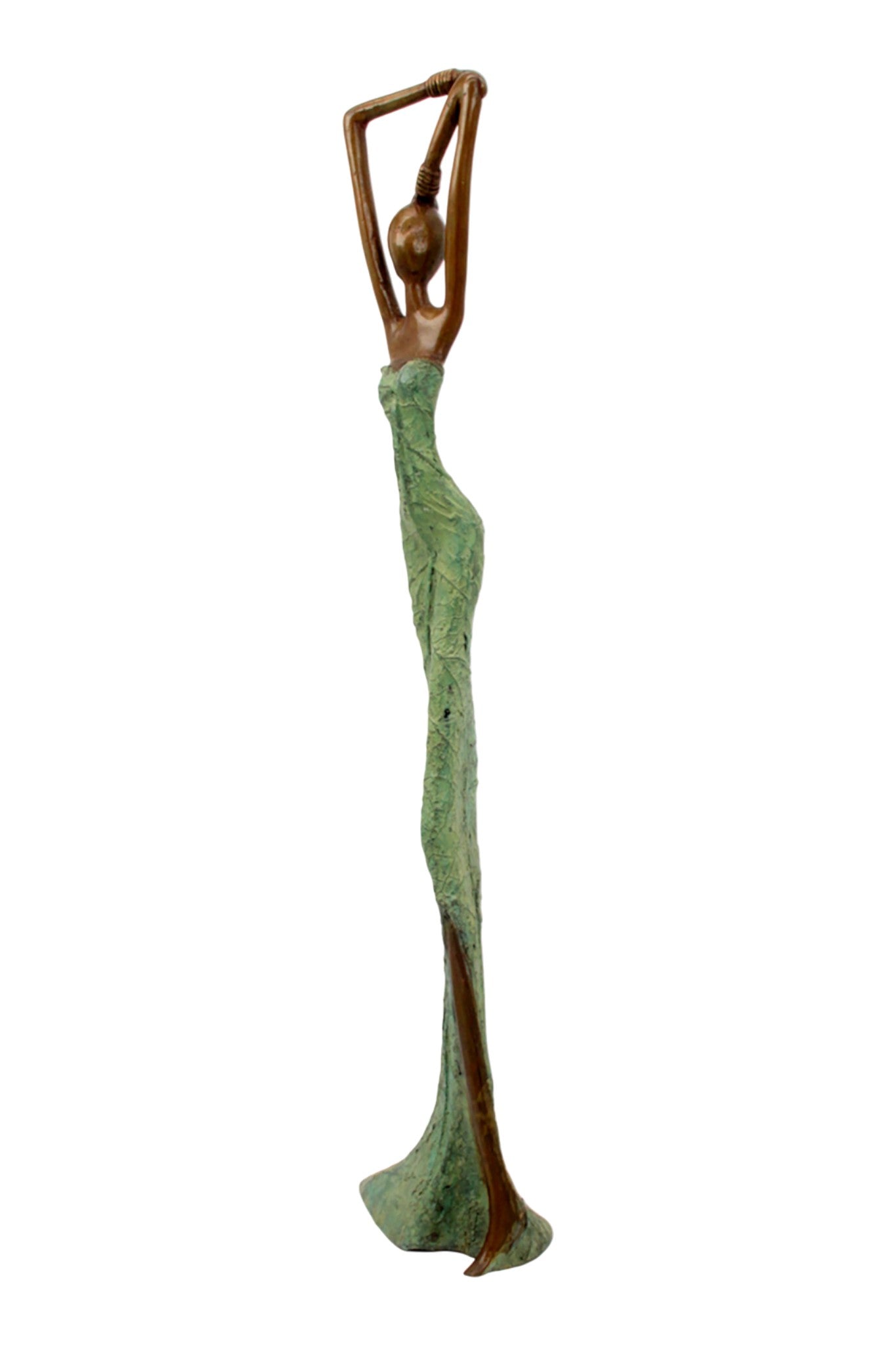 Bronze Issouf 55 cm vert n°2 