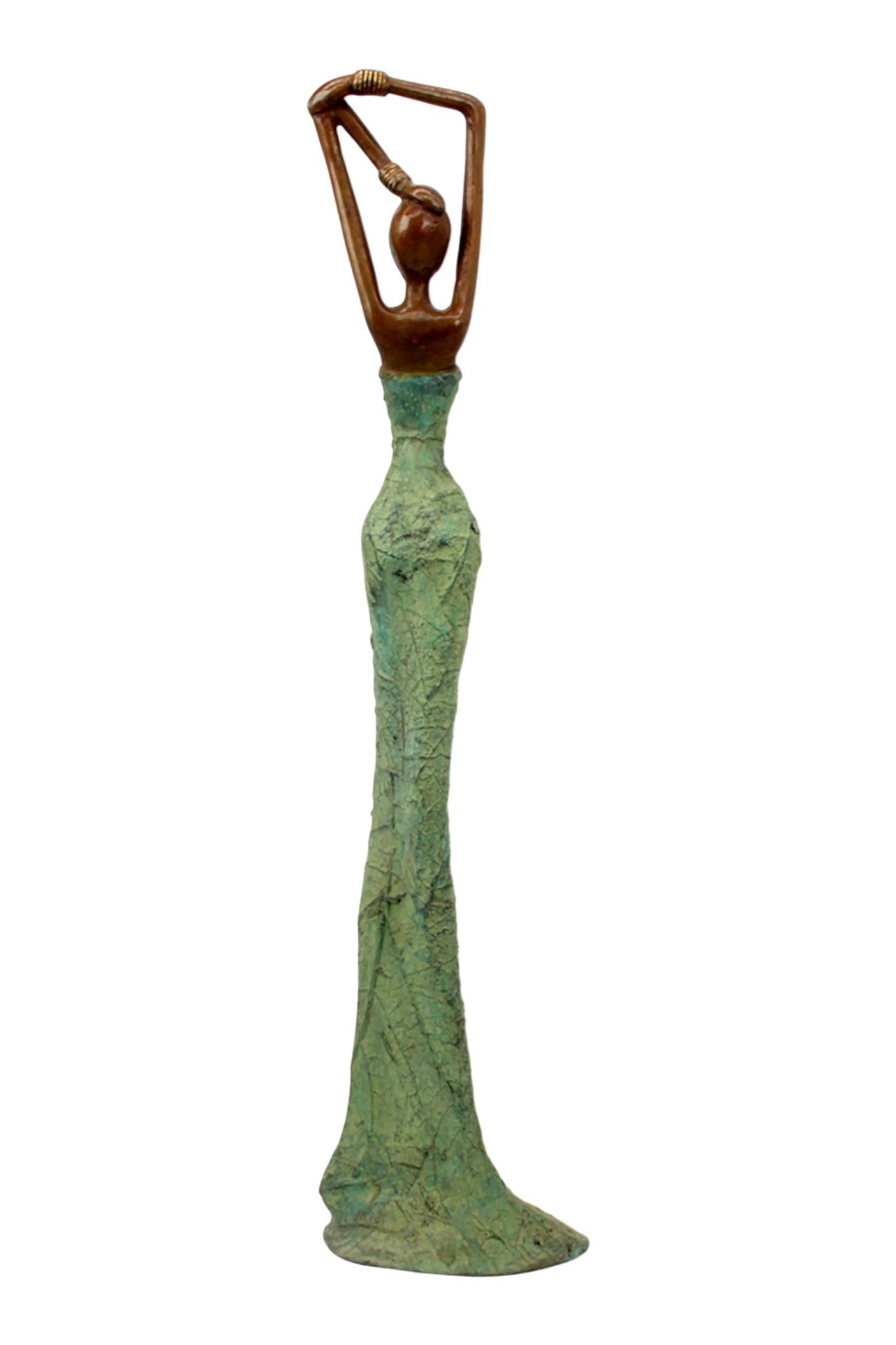 Bronze Issouf 55 cm vert n°2 