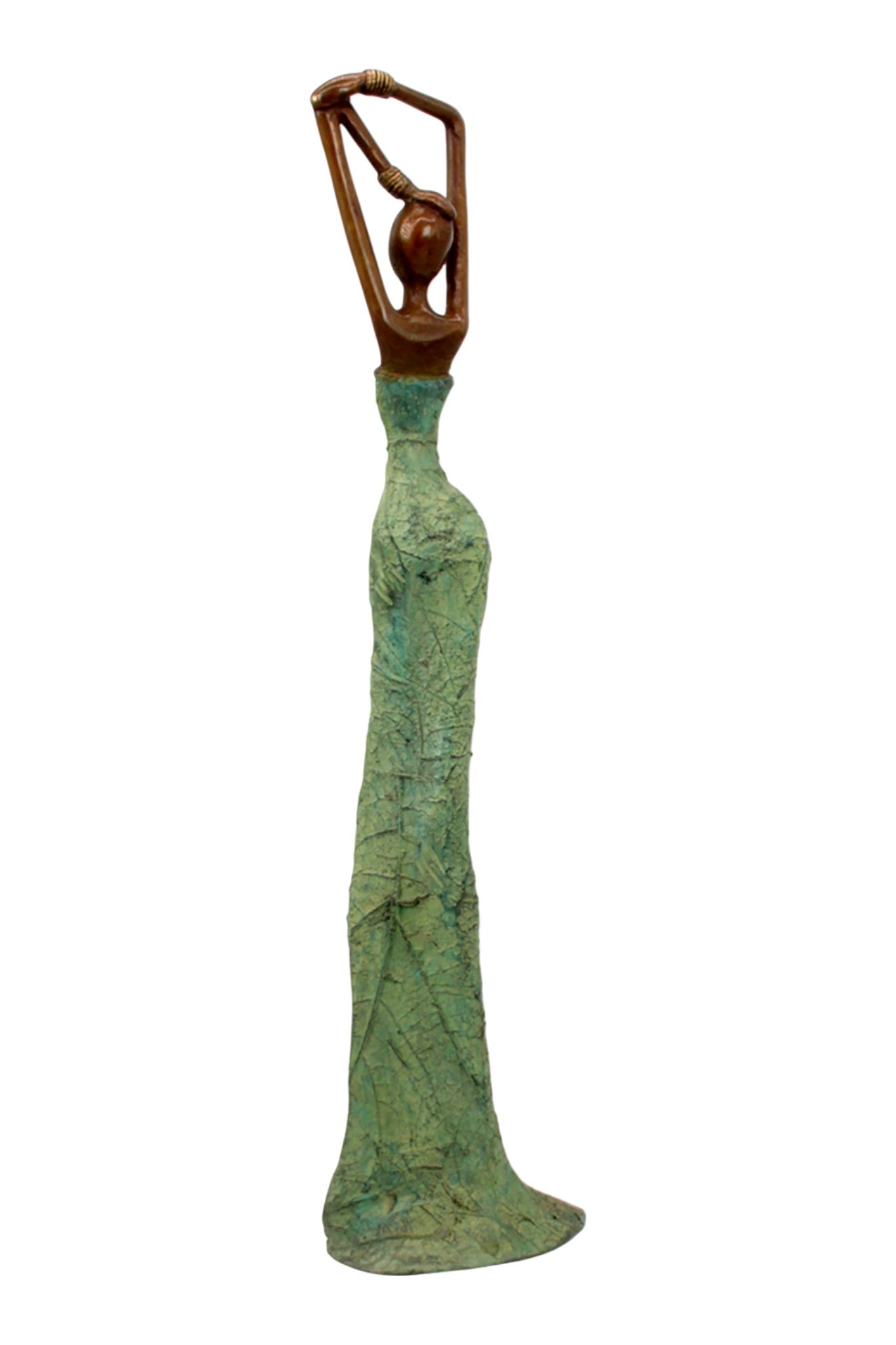 Bronze Issouf 55 cm vert n°2 
