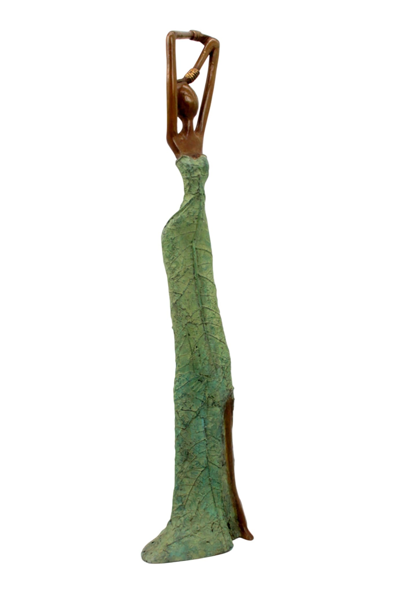Bronze Issouf 55 cm vert n°2 