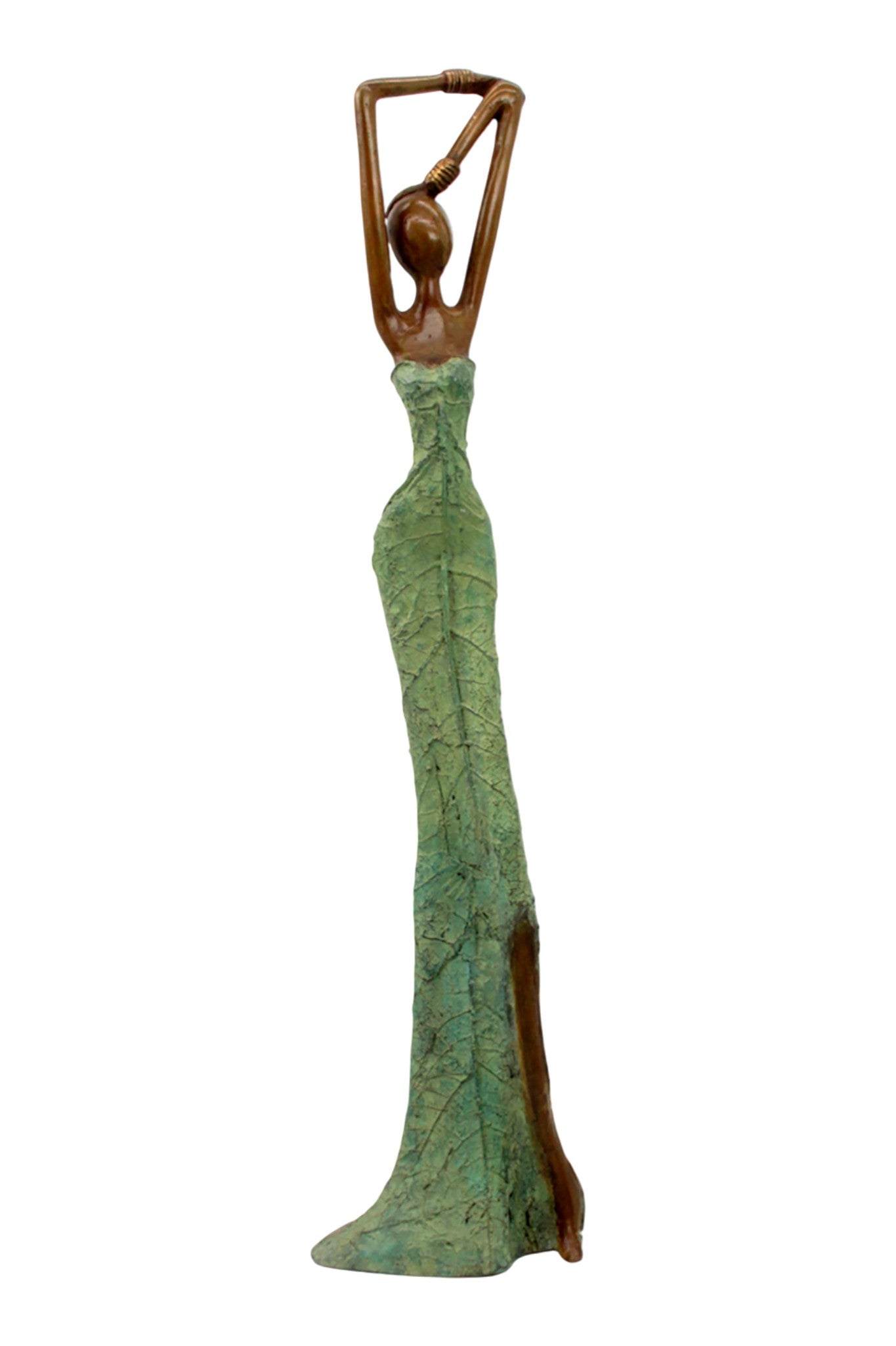 Bronze Issouf 55 cm vert n°2 