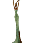 Bronze Issouf 55 cm vert n°2 