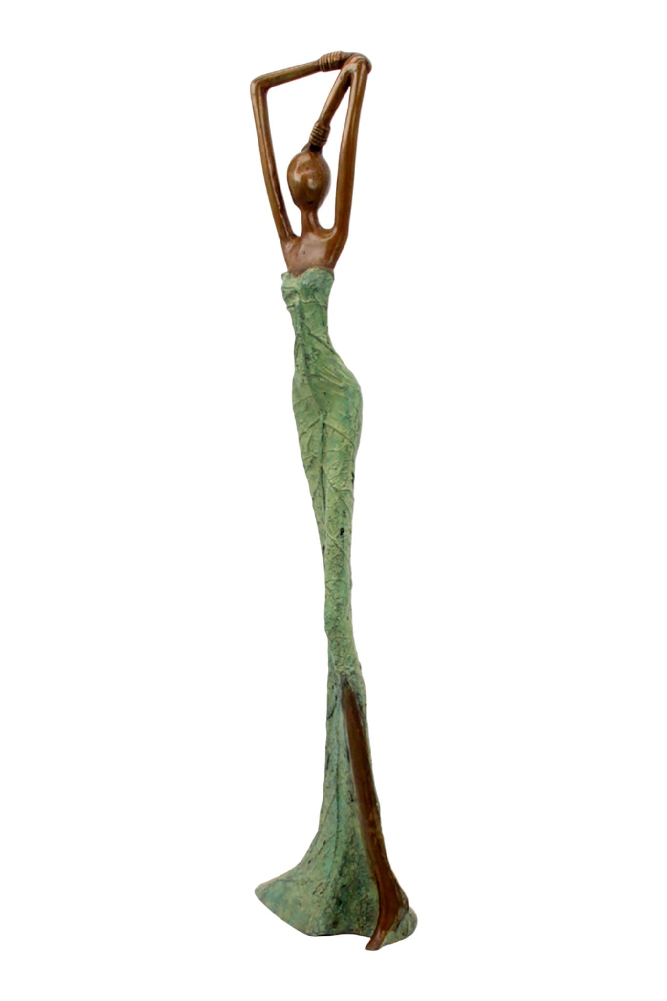 Bronze Issouf 55 cm vert n°2 