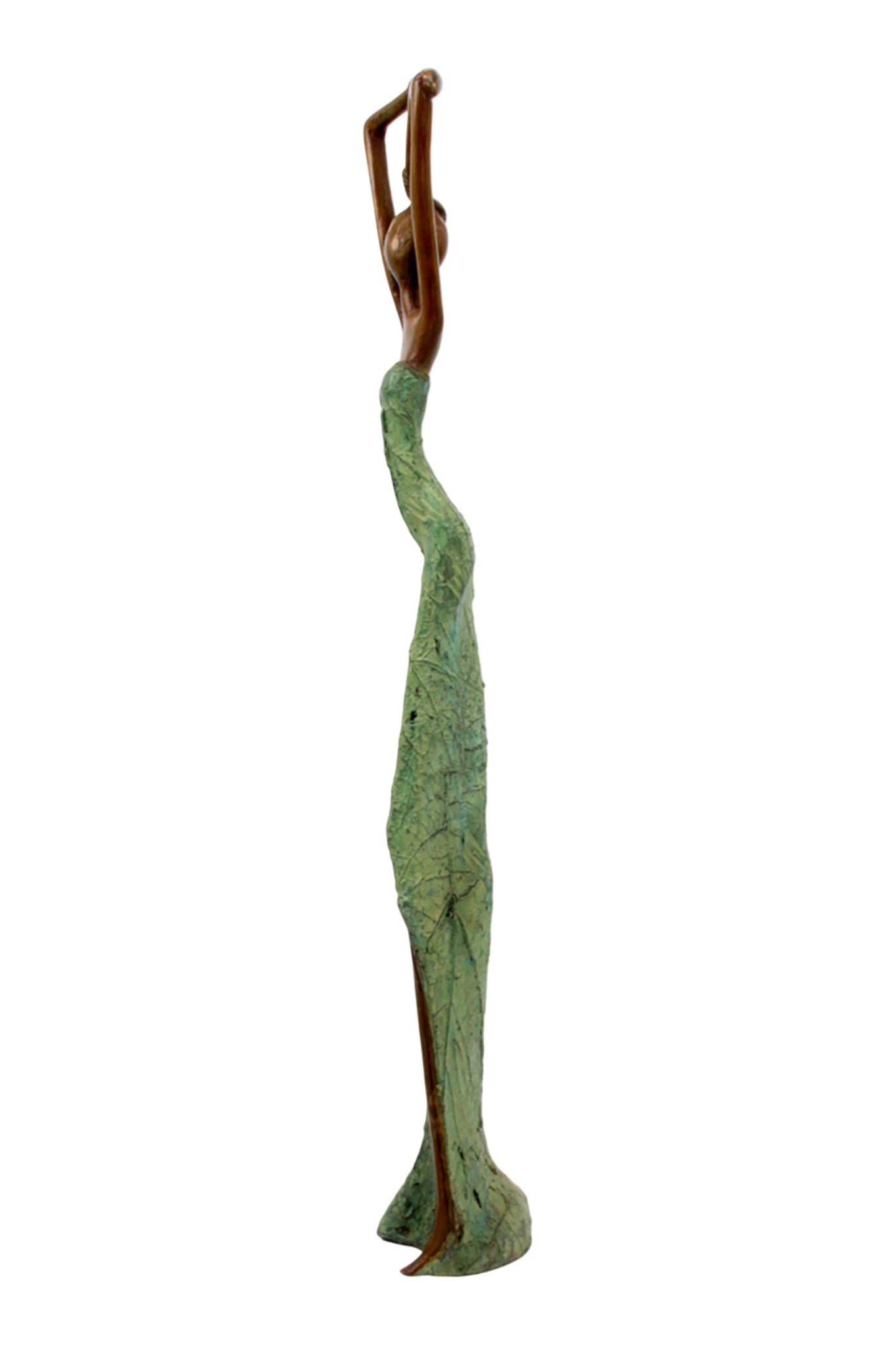 Bronze Issouf 55 cm vert n°2 