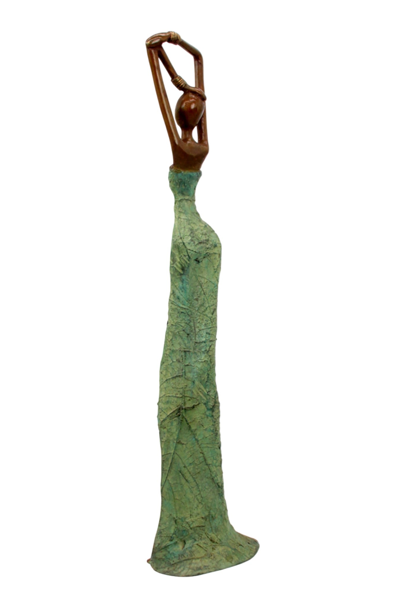 Bronze Issouf 55 cm vert n°2 