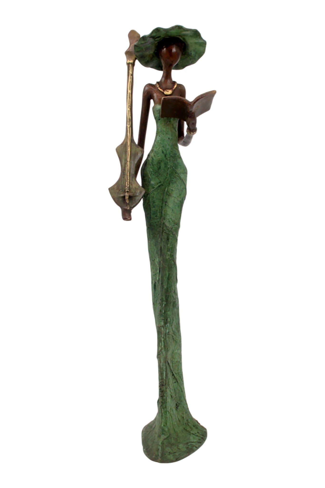 Bronze Issouf 55 cm vert n°5 