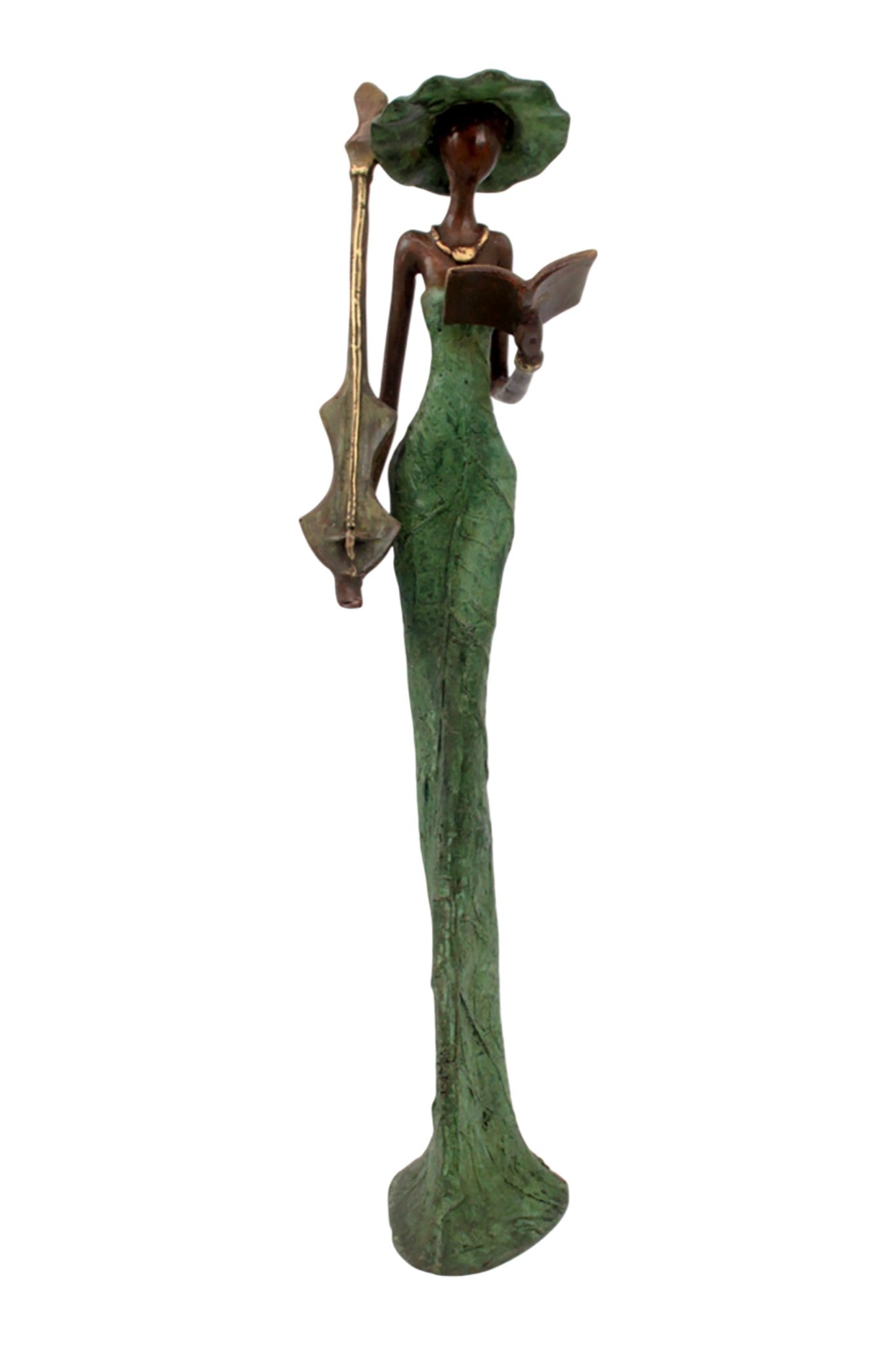 Bronze Issouf 55 cm vert n°5 