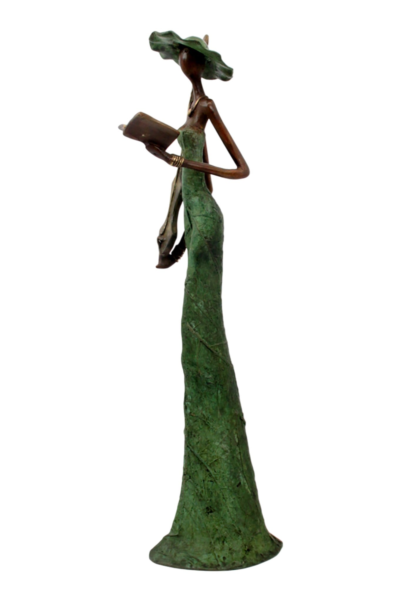Bronze Issouf 55 cm vert n°5 