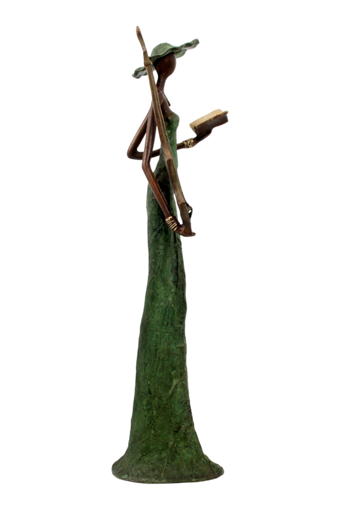 Bronze Issouf 55 cm vert n°5 