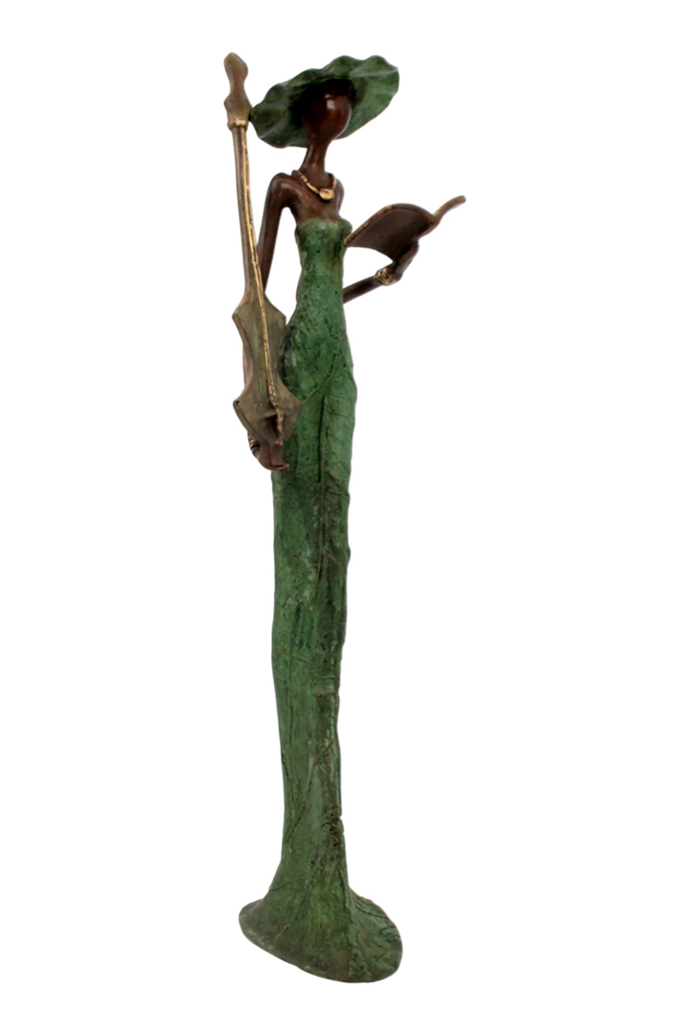 Bronze Issouf 55 cm vert n°5 