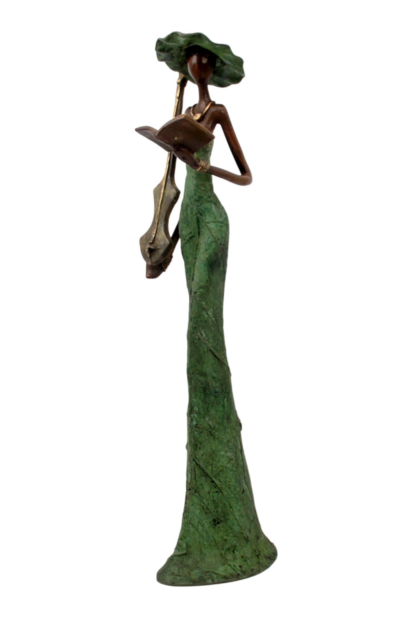 Bronze Issouf 55 cm vert n°5 