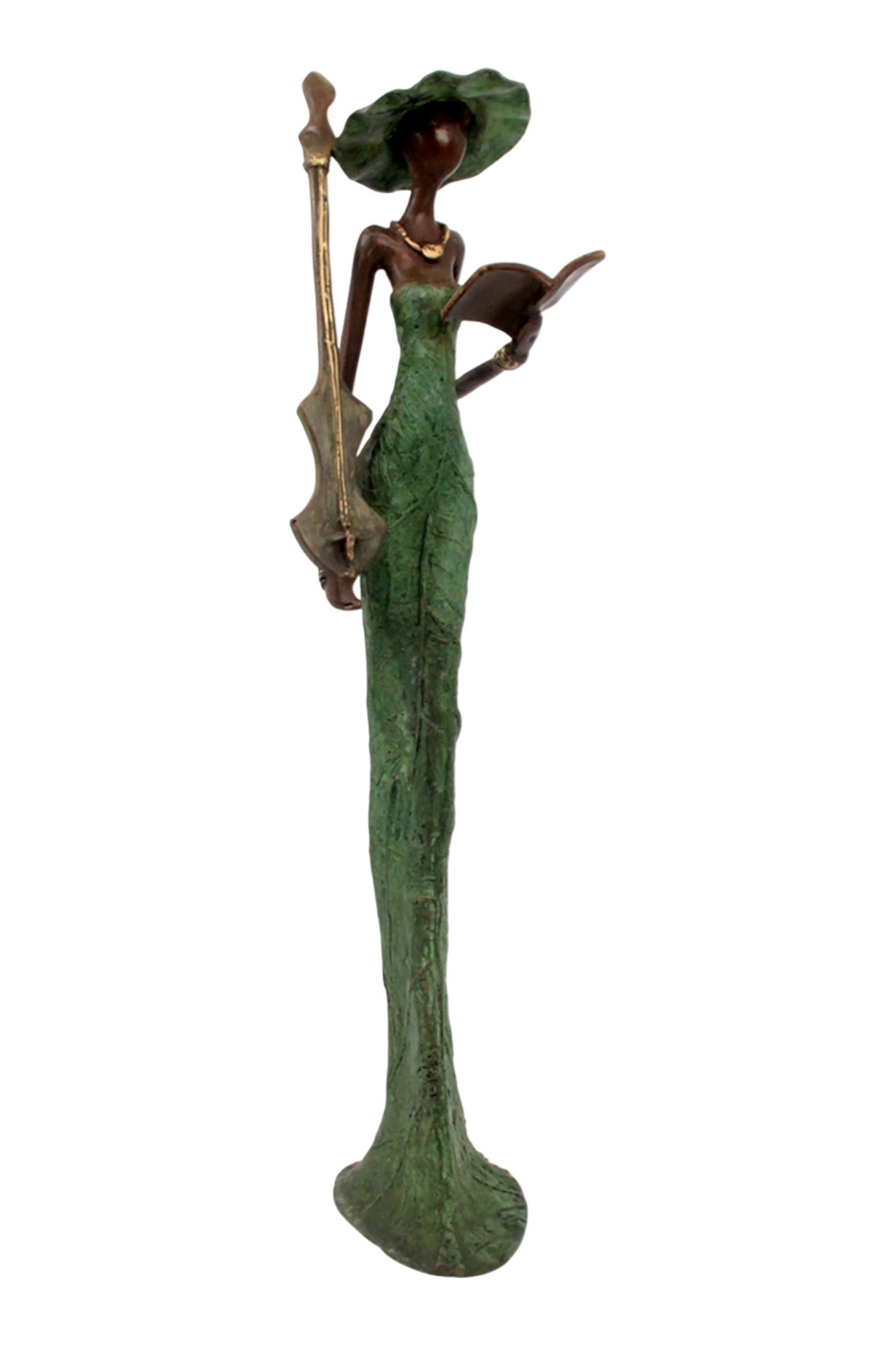 Bronze Issouf 55 cm vert n°5 