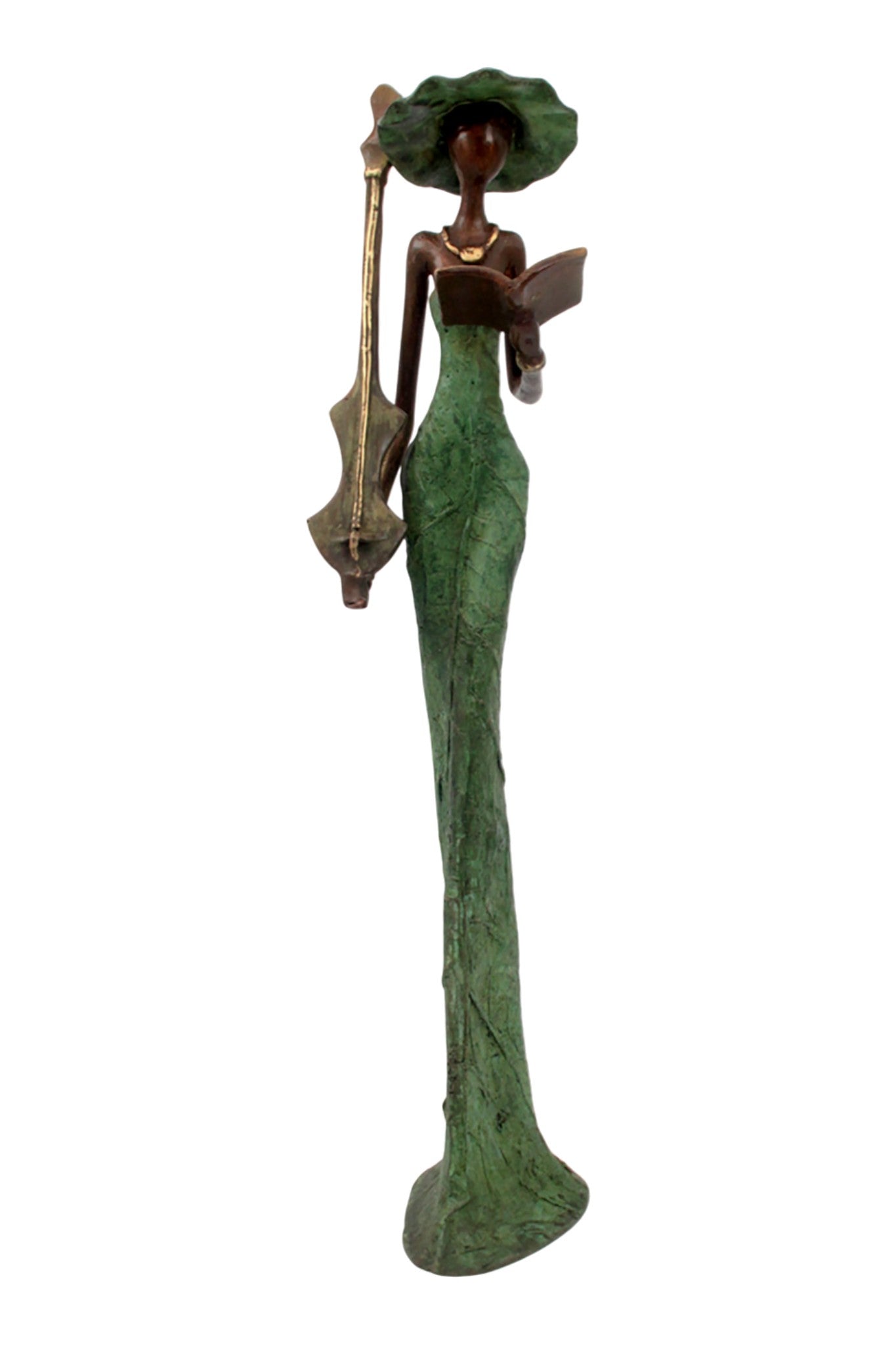 Bronze Issouf 55 cm vert n°5 