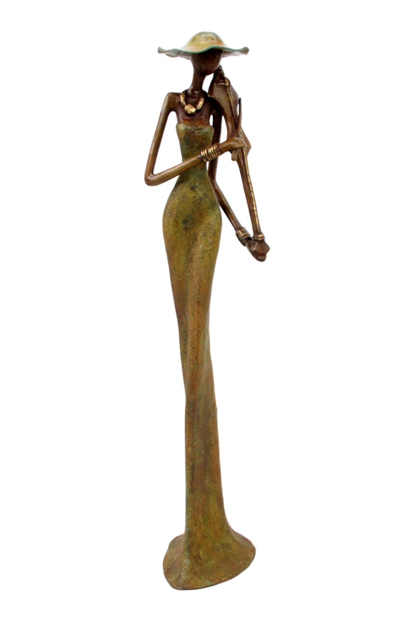 Bronze Issouf 55 cm vert n°6 
