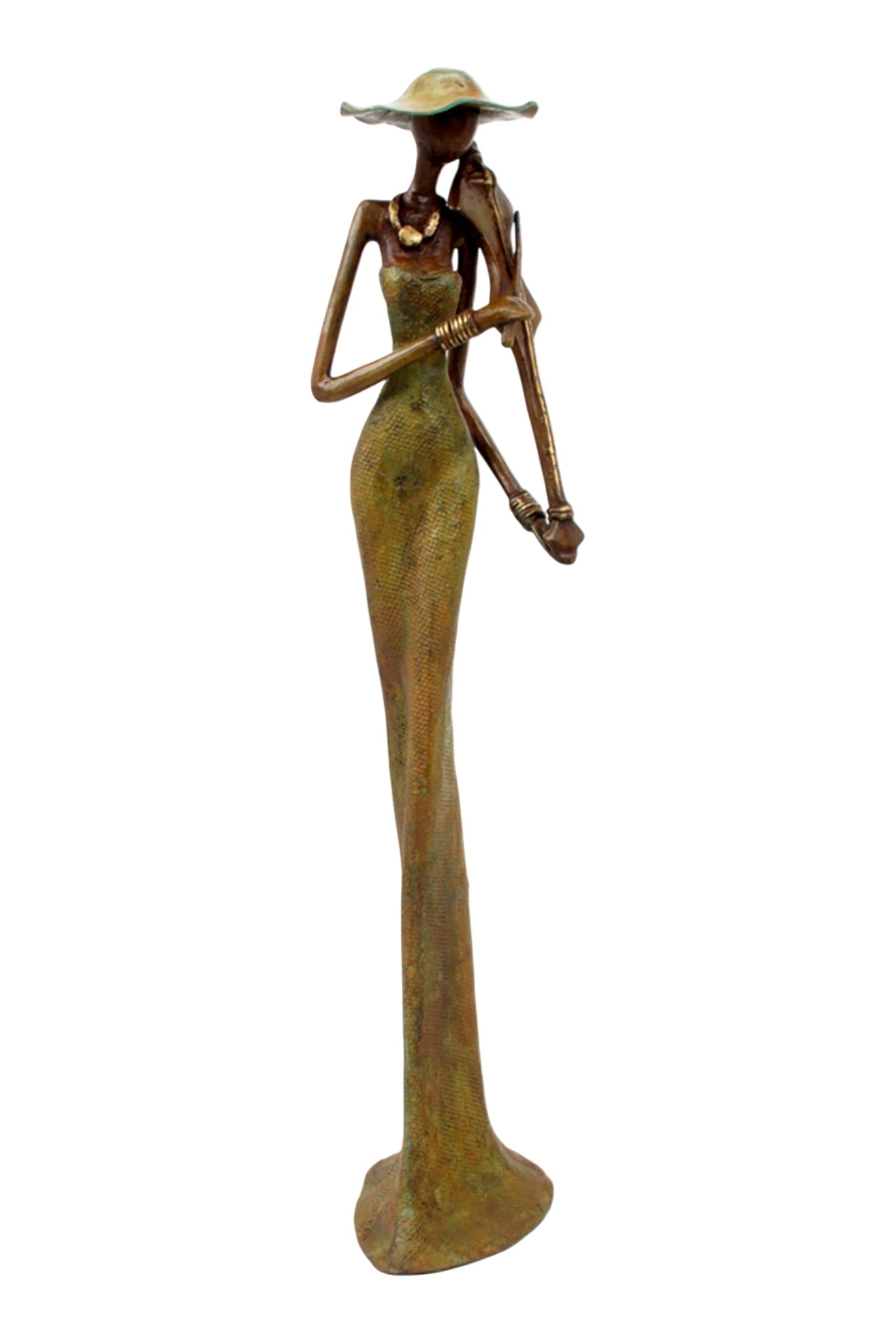 Bronze Issouf 55 cm vert n°6 