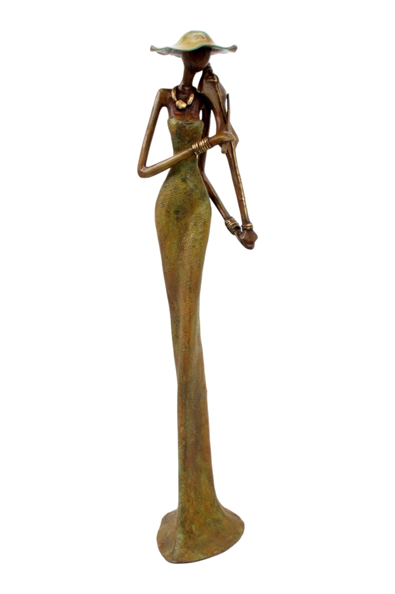 Bronze Issouf 55 cm vert n°6 