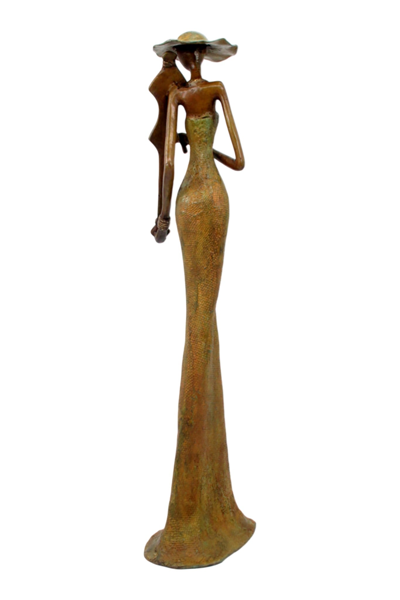 Bronze Issouf 55 cm vert n°6 