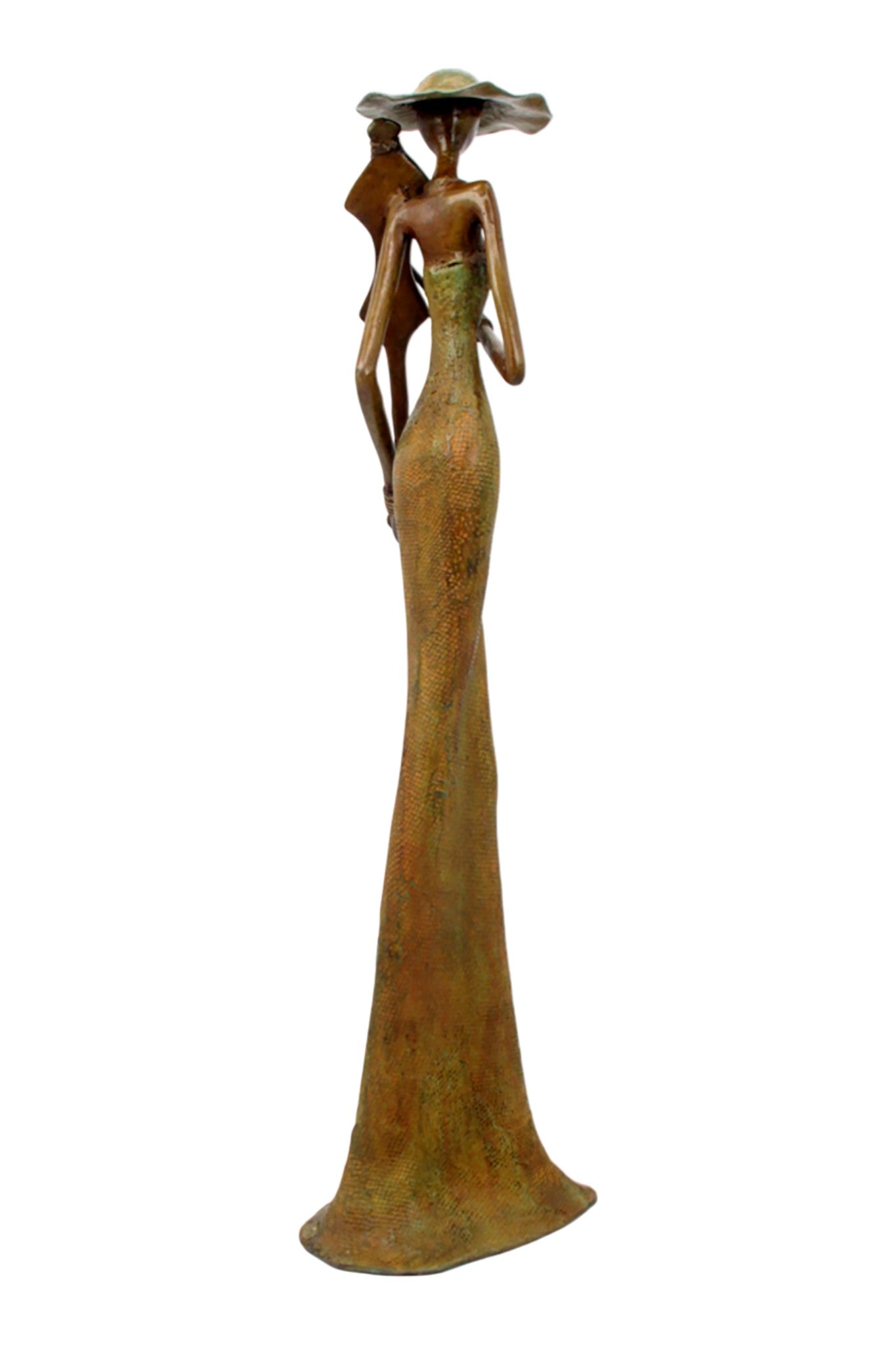 Bronze Issouf 55 cm vert n°6 