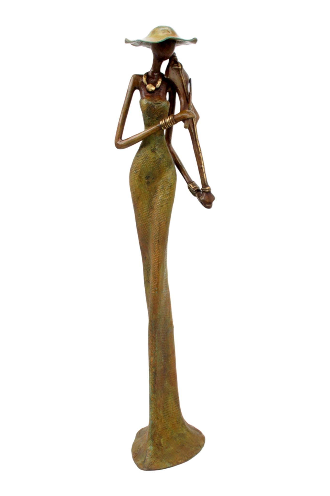 Bronze Issouf 55 cm vert n°6 