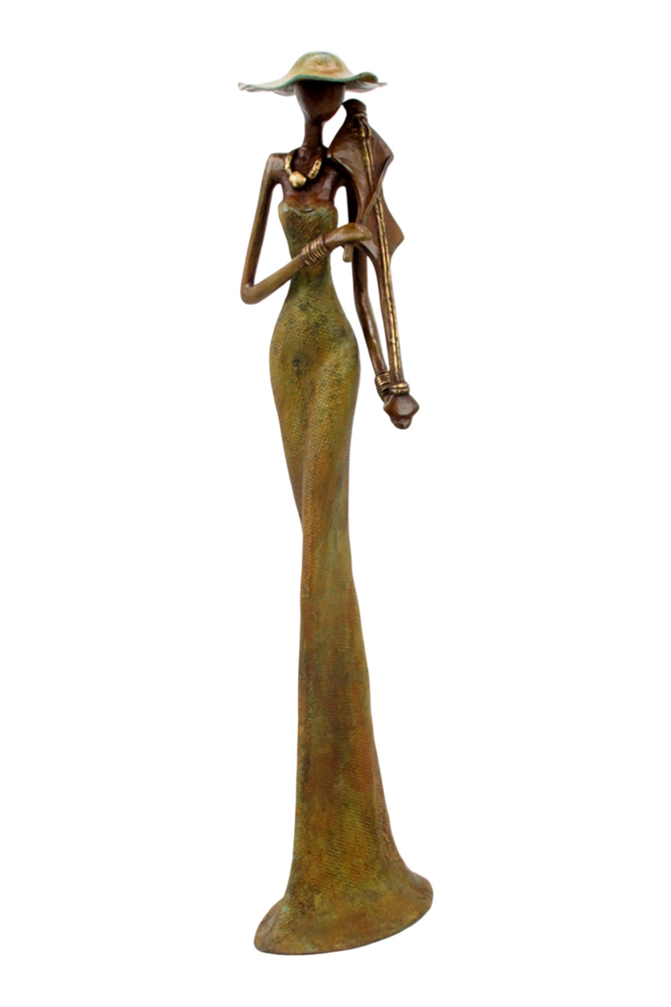 Bronze Issouf 55 cm vert n°6 