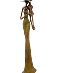 Bronze Issouf 55 cm vert n°6 