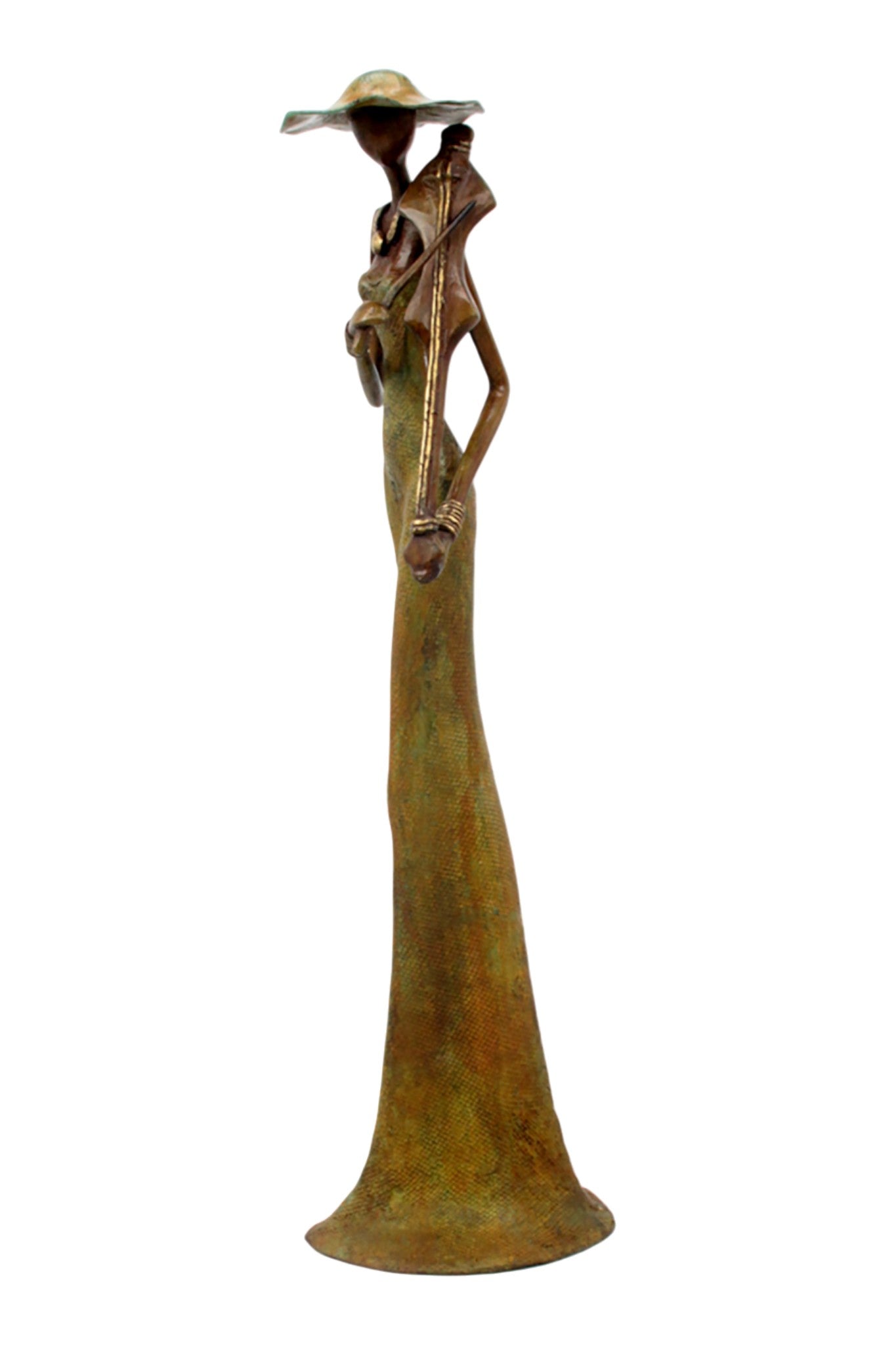 Bronze Issouf 55 cm vert n°6 