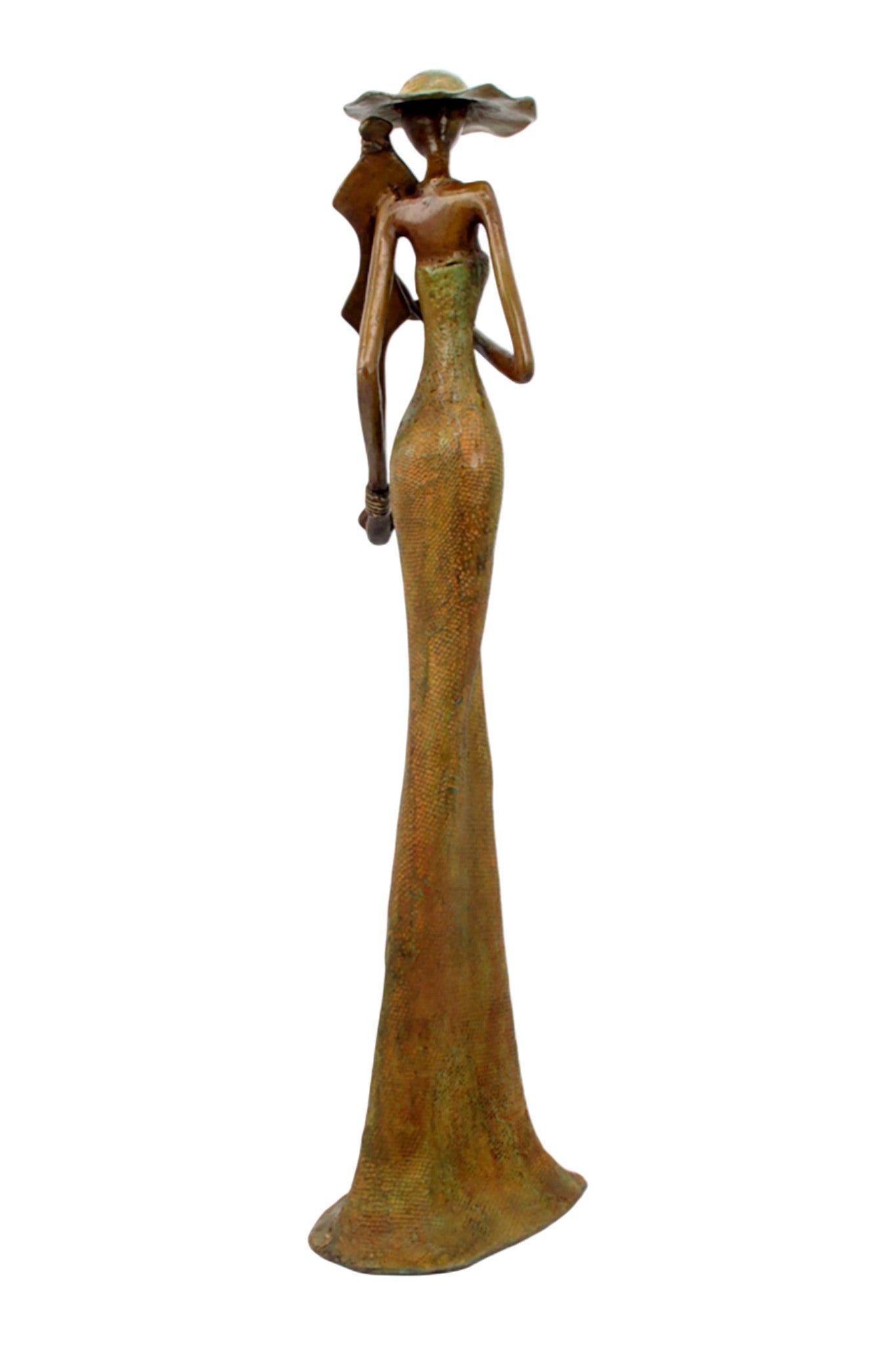 Bronze Issouf 55 cm vert n°6 