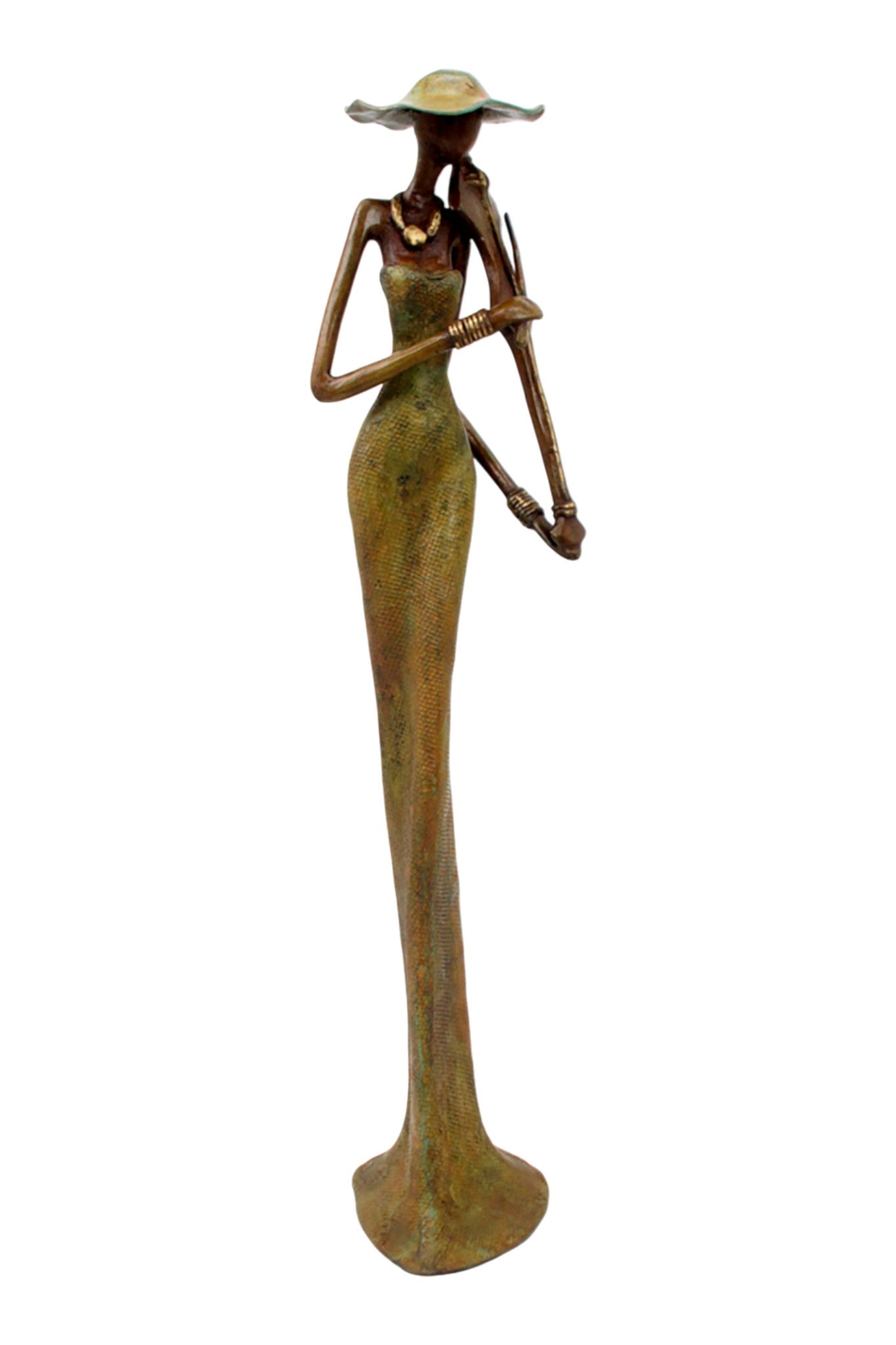 Bronze Issouf 55 cm vert n°6 