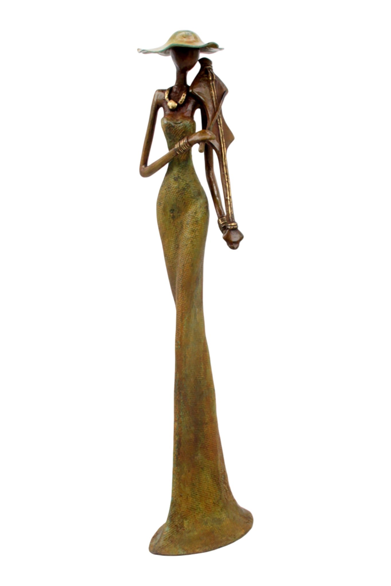 Bronze Issouf 55 cm vert n°6 