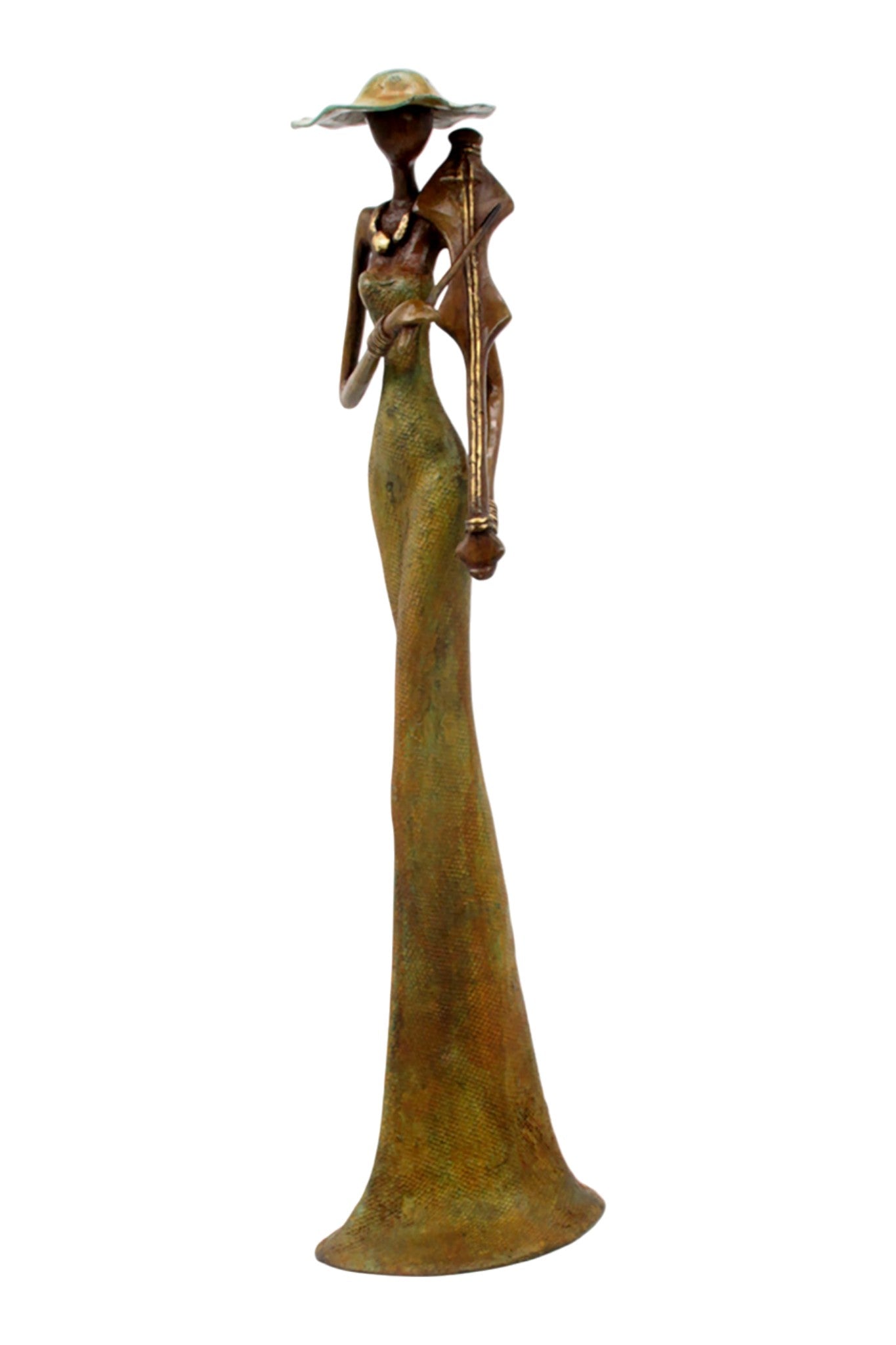 Bronze Issouf 55 cm vert n°6 