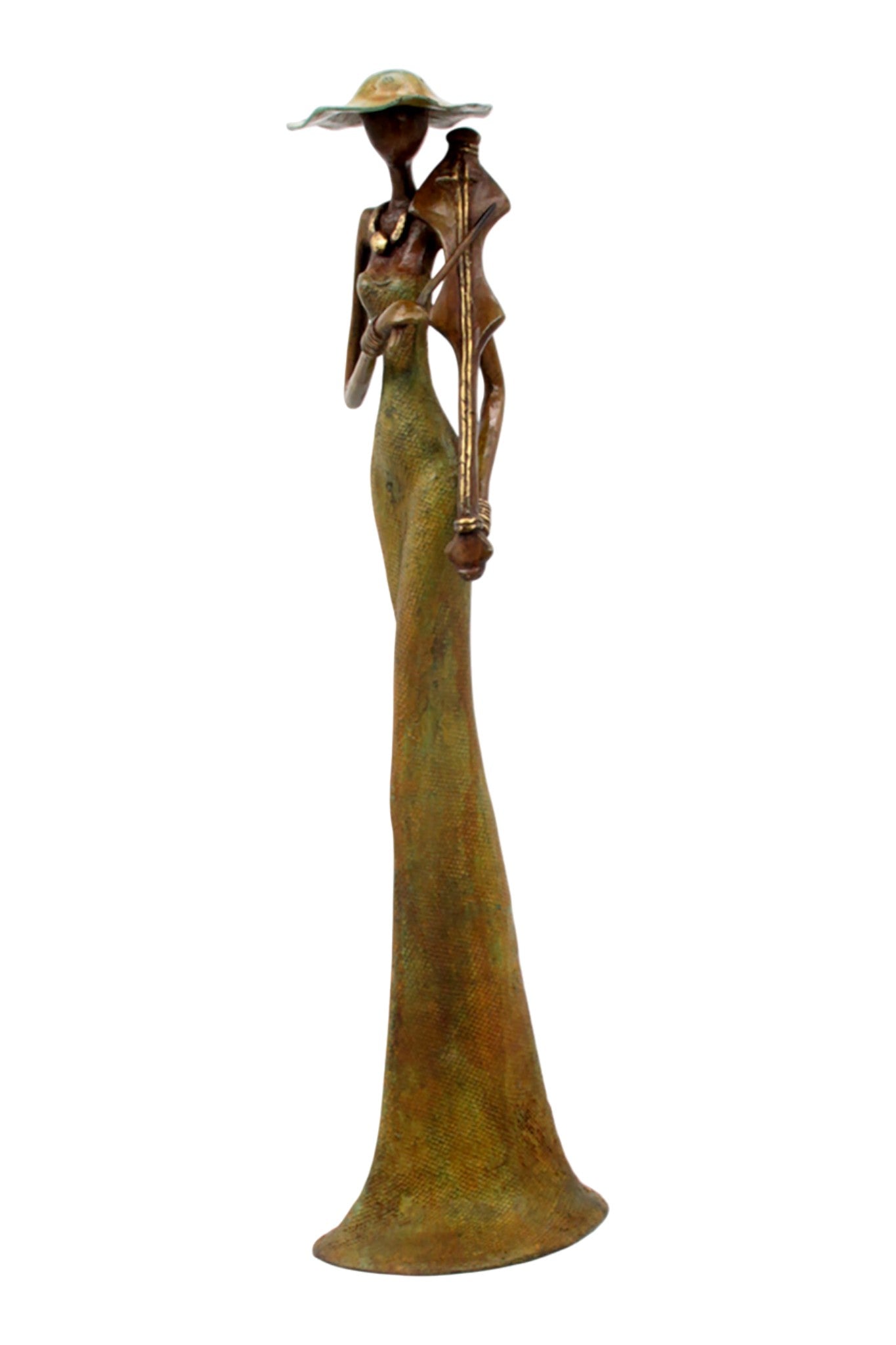 Bronze Issouf 55 cm vert n°6 