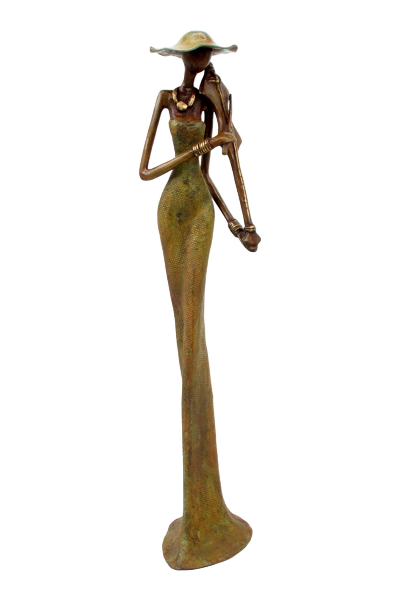 Bronze Issouf 55 cm vert n°6 