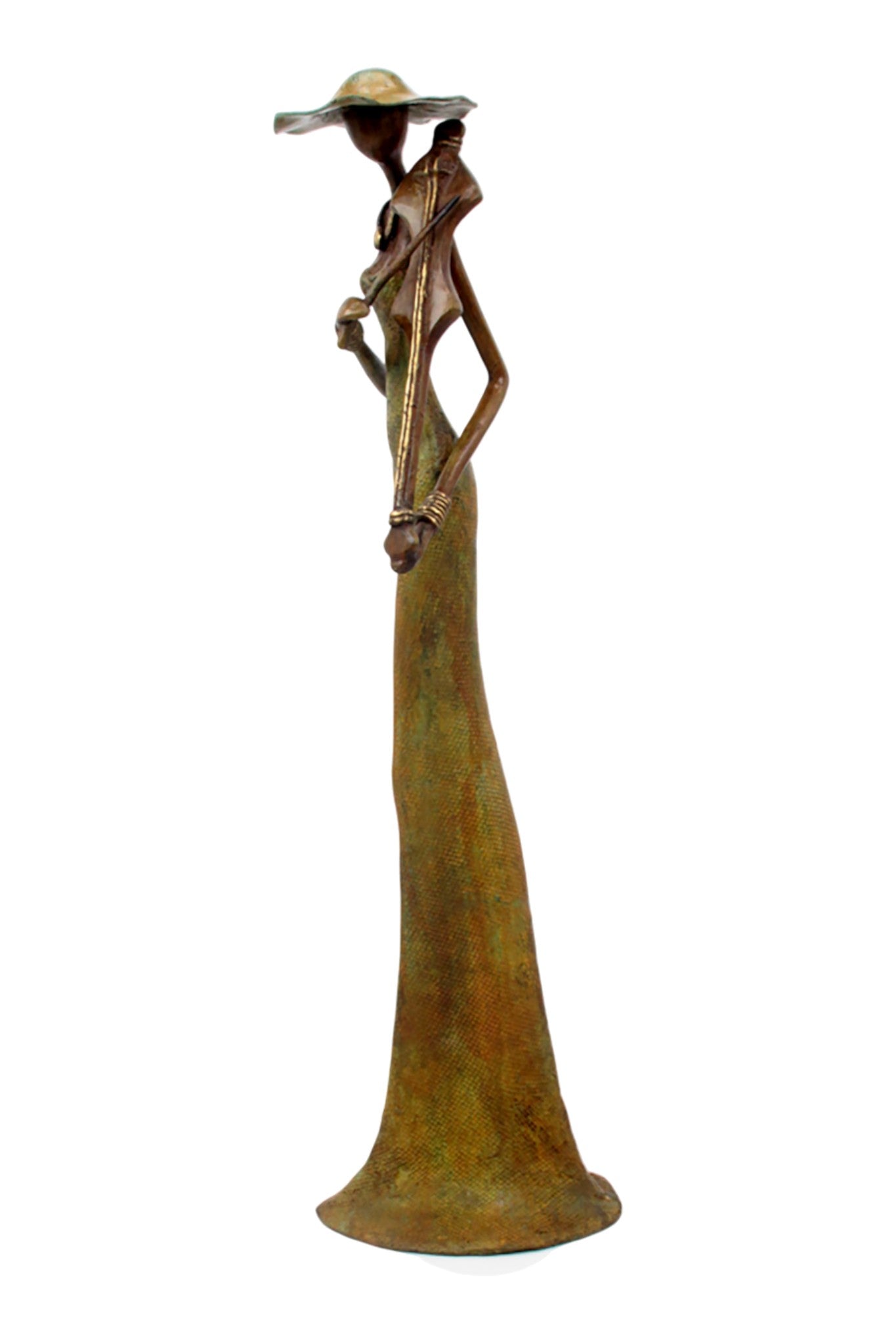 Bronze Issouf 55 cm vert n°6 