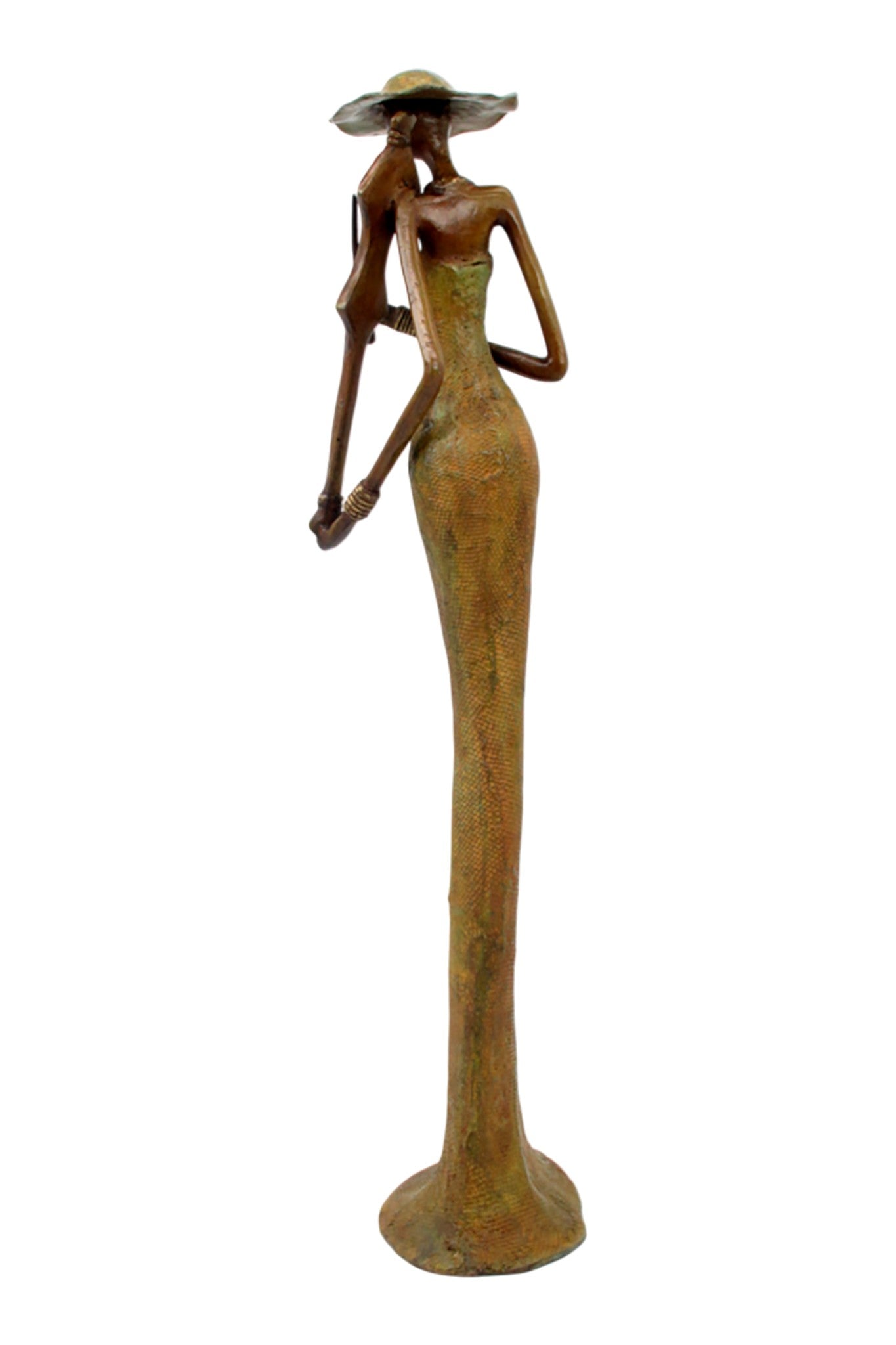 Bronze Issouf 55 cm vert n°6 