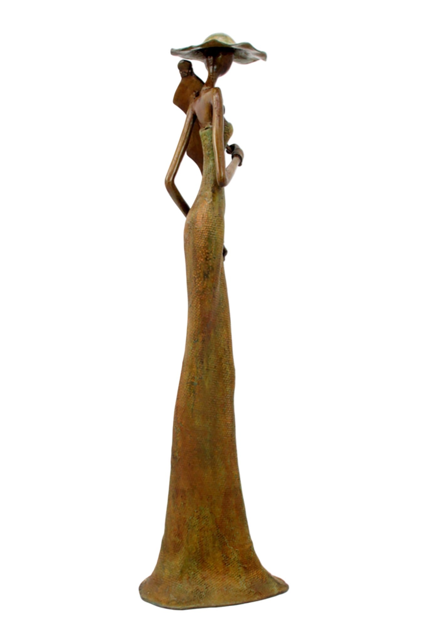 Bronze Issouf 55 cm vert n°6 
