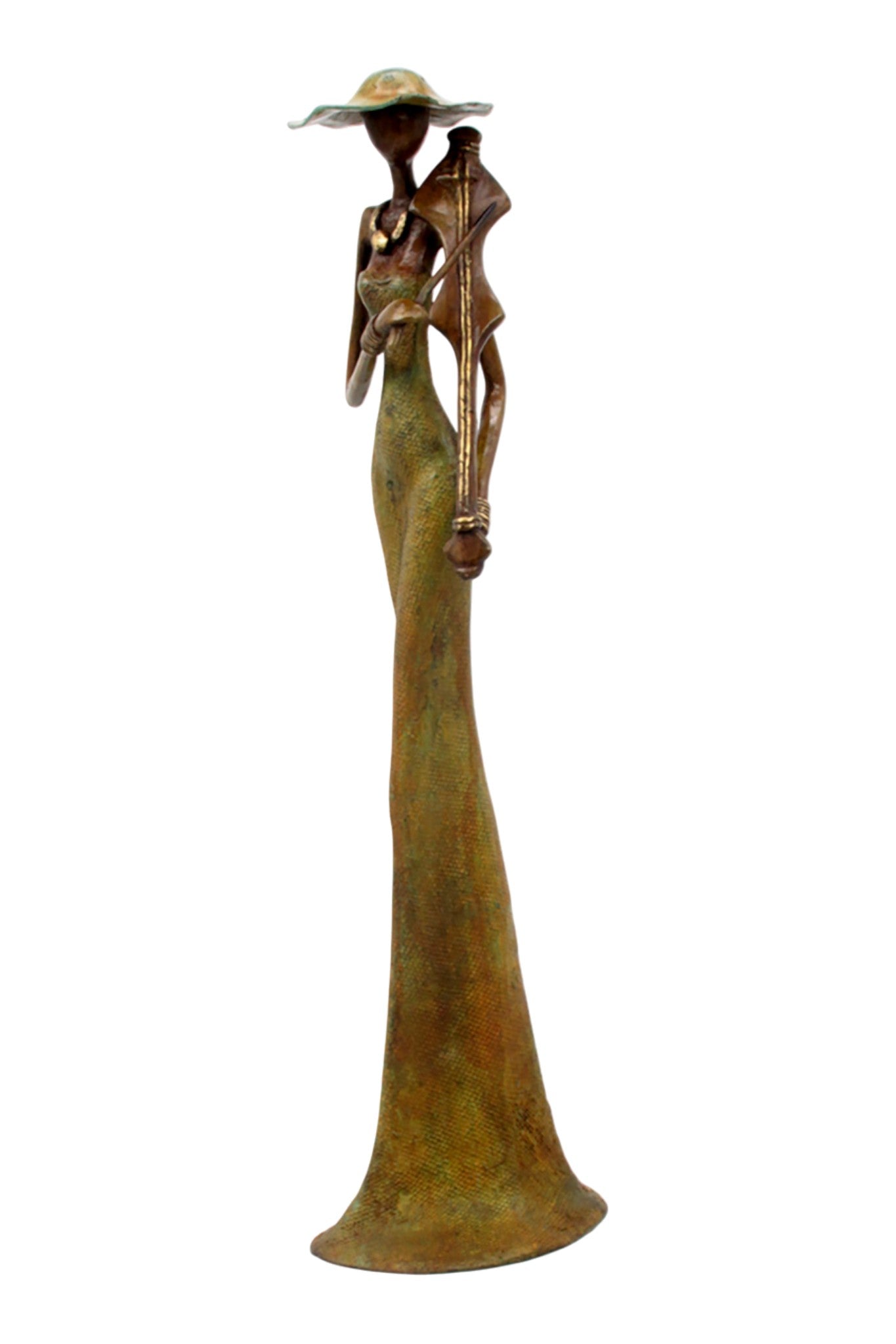 Bronze Issouf 55 cm vert n°6 