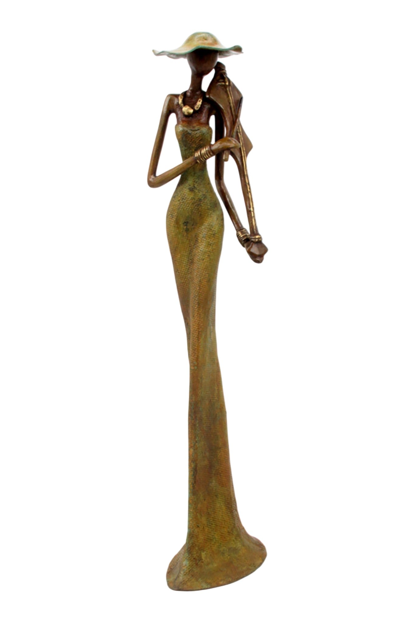 Bronze Issouf 55 cm vert n°6 