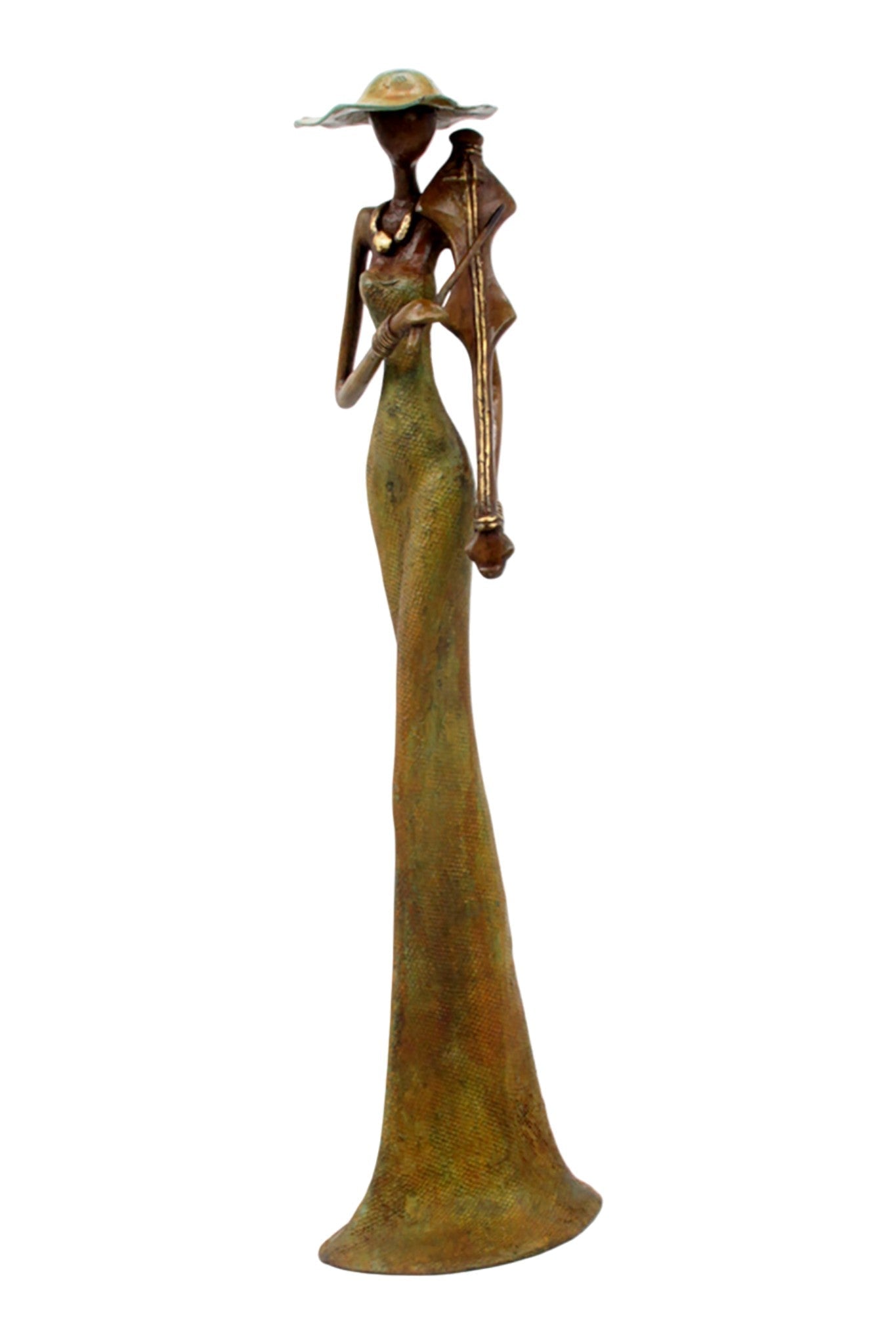 Bronze Issouf 55 cm vert n°6 