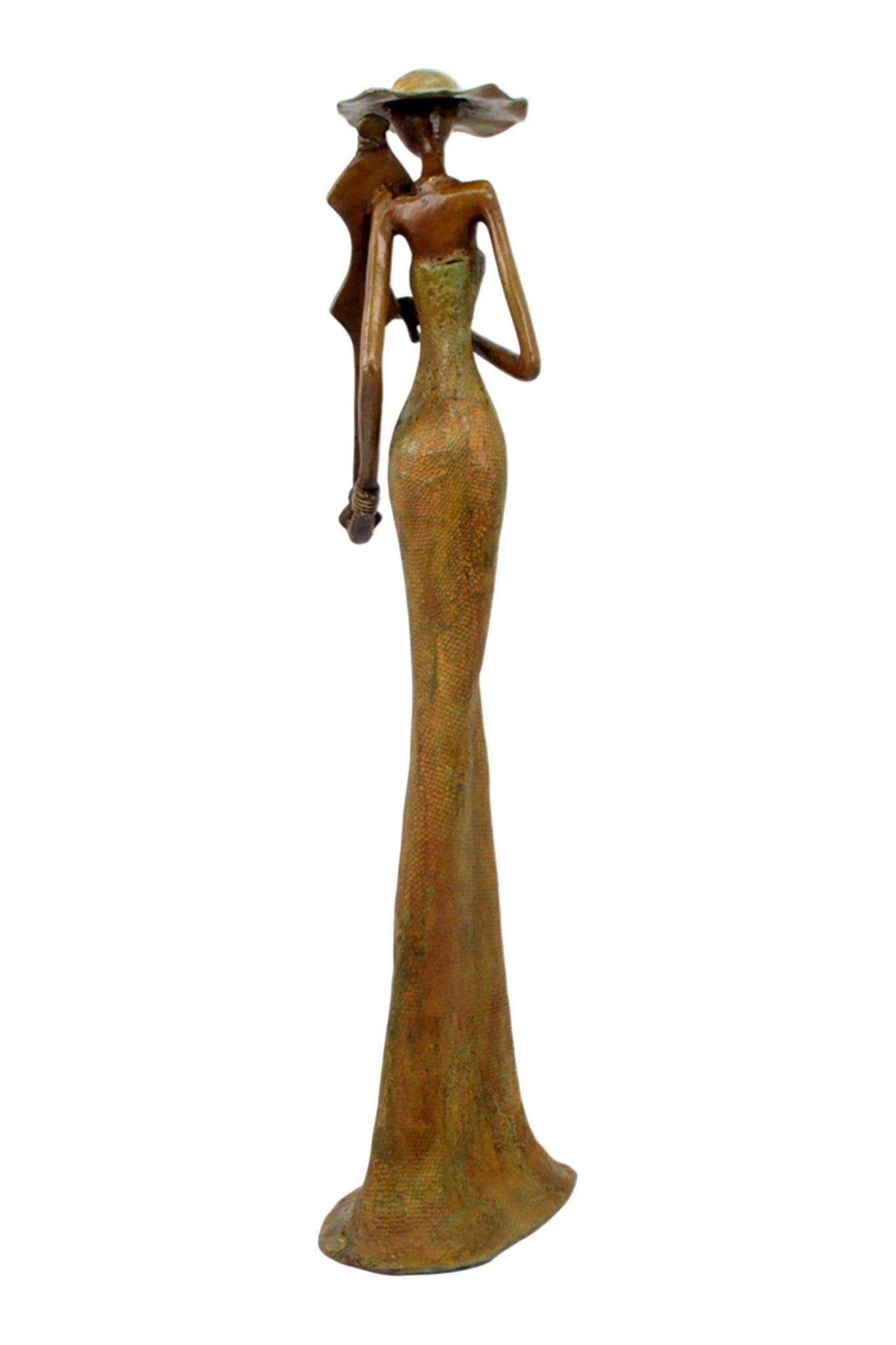 Bronze Issouf 55 cm vert n°6 