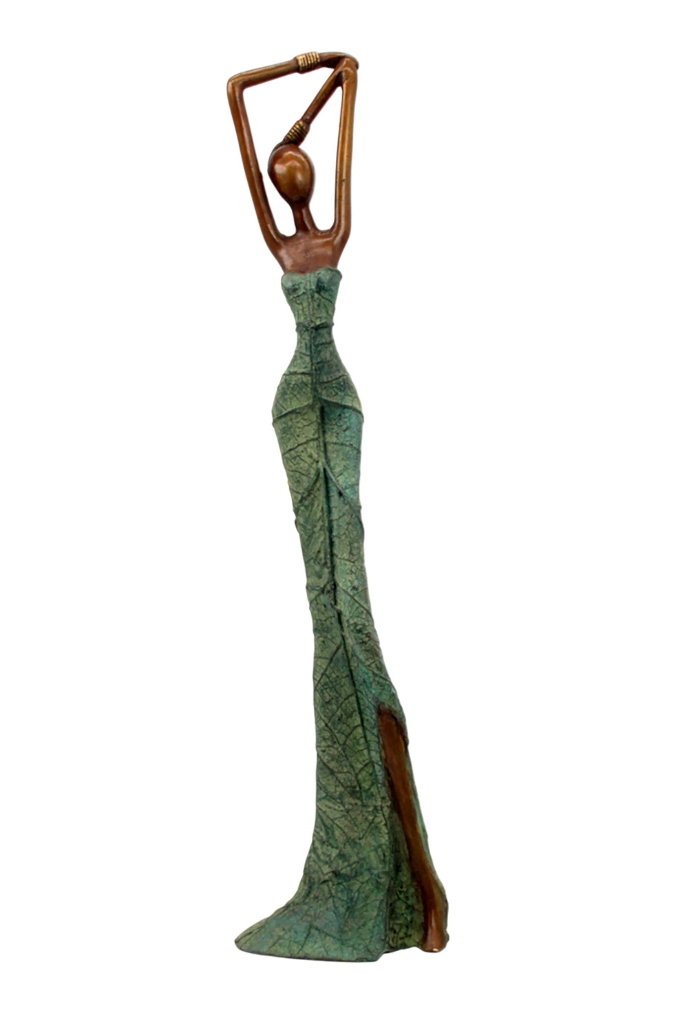 Bronze Issouf 55 cm vert n°7 