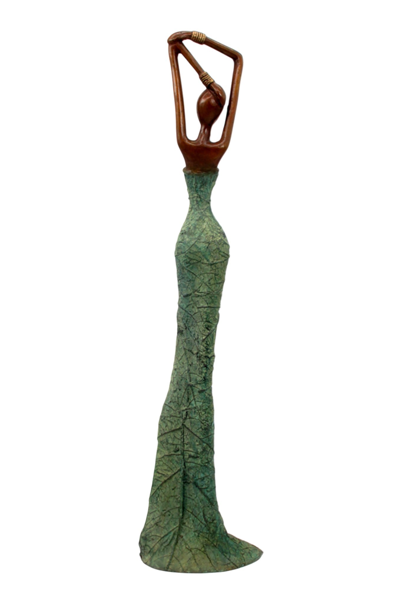 Bronze Issouf 55 cm vert n°7 