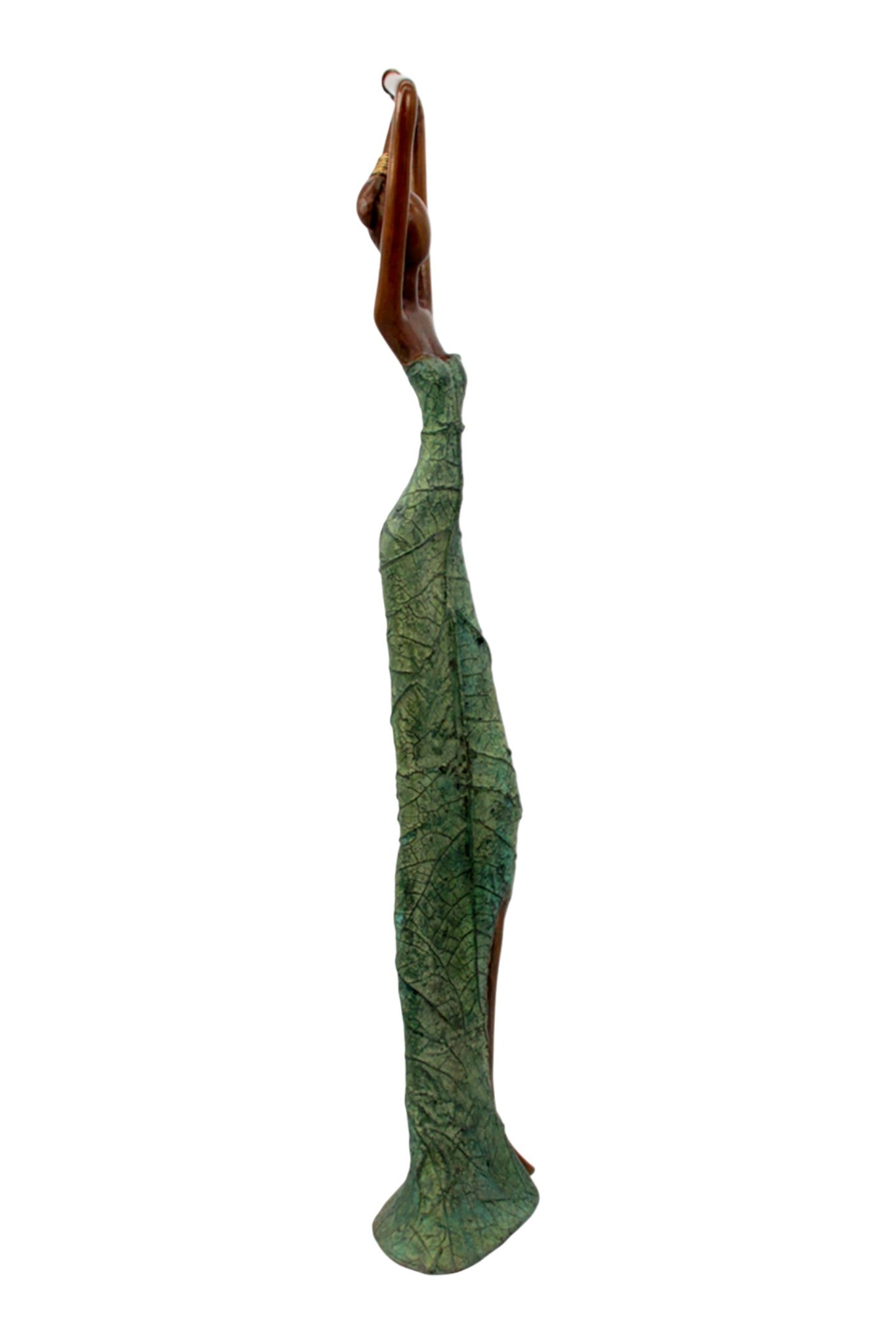 Bronze Issouf 55 cm vert n°7 