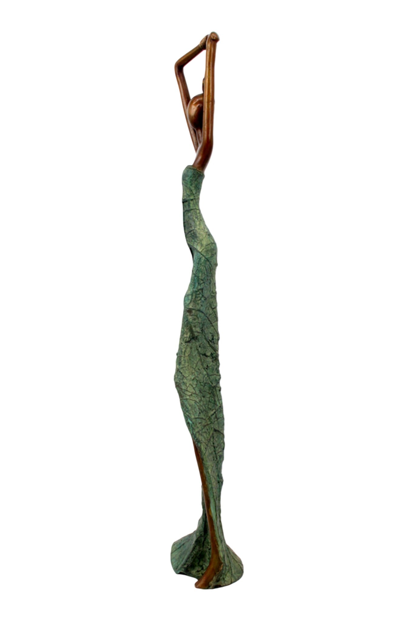 Bronze Issouf 55 cm vert n°7 