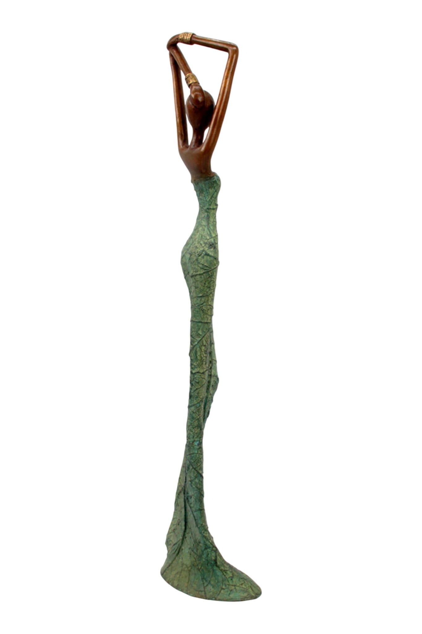 Bronze Issouf 55 cm vert n°7 