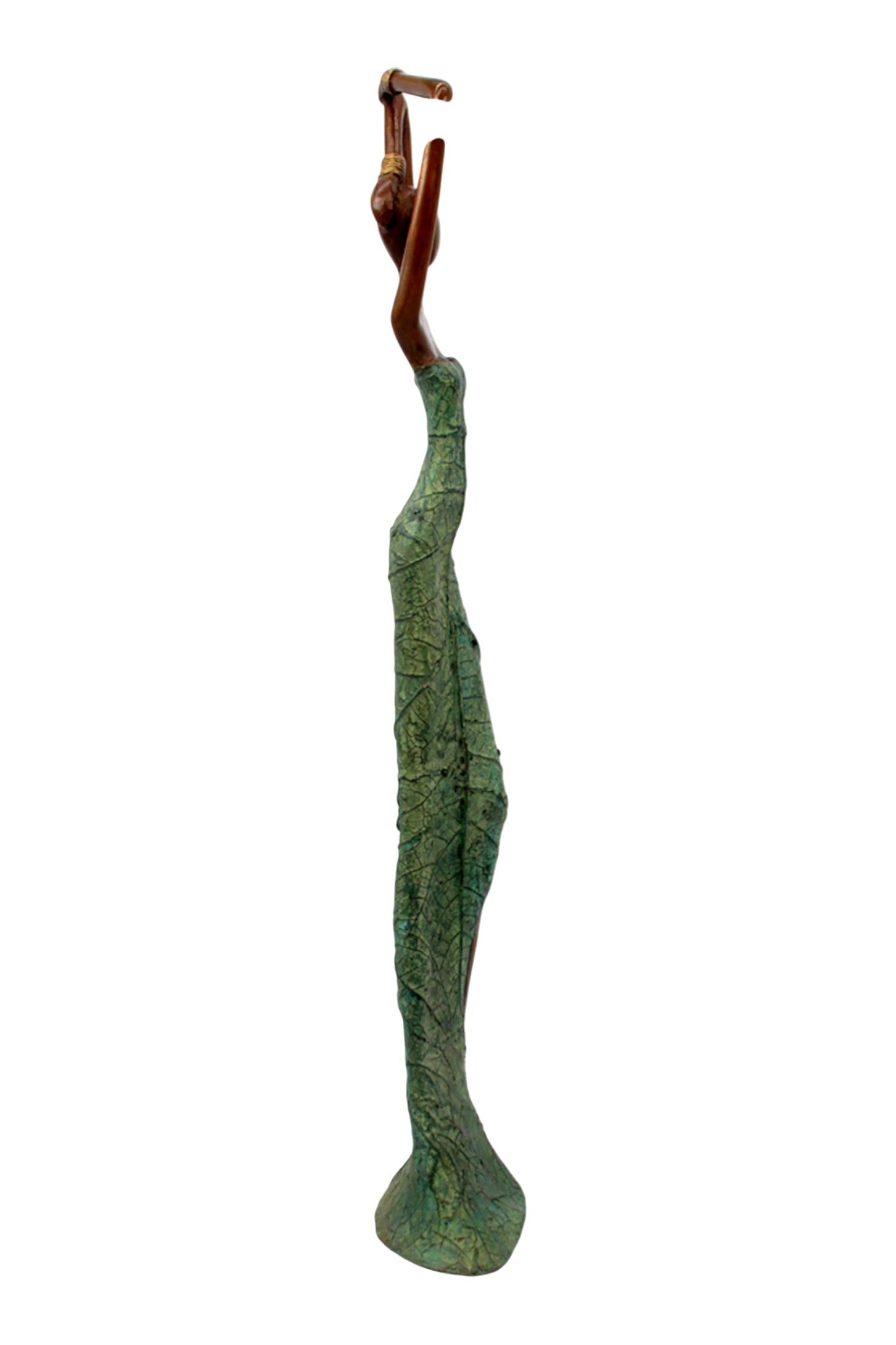 Bronze Issouf 55 cm vert n°7 